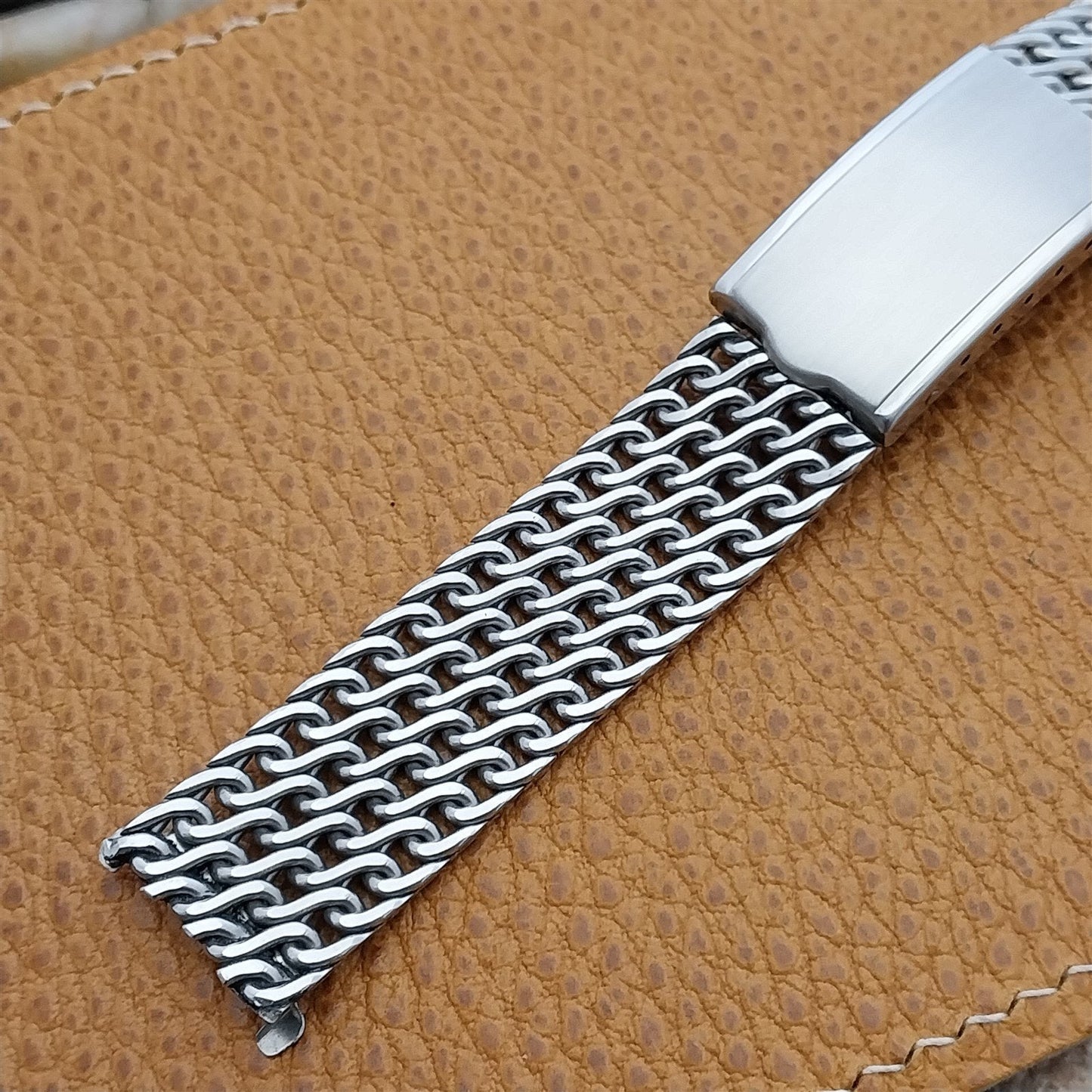 Vintage Stainless Steel Mesh 17.2mm Kreisler Unused Classic 1960s Watch Band