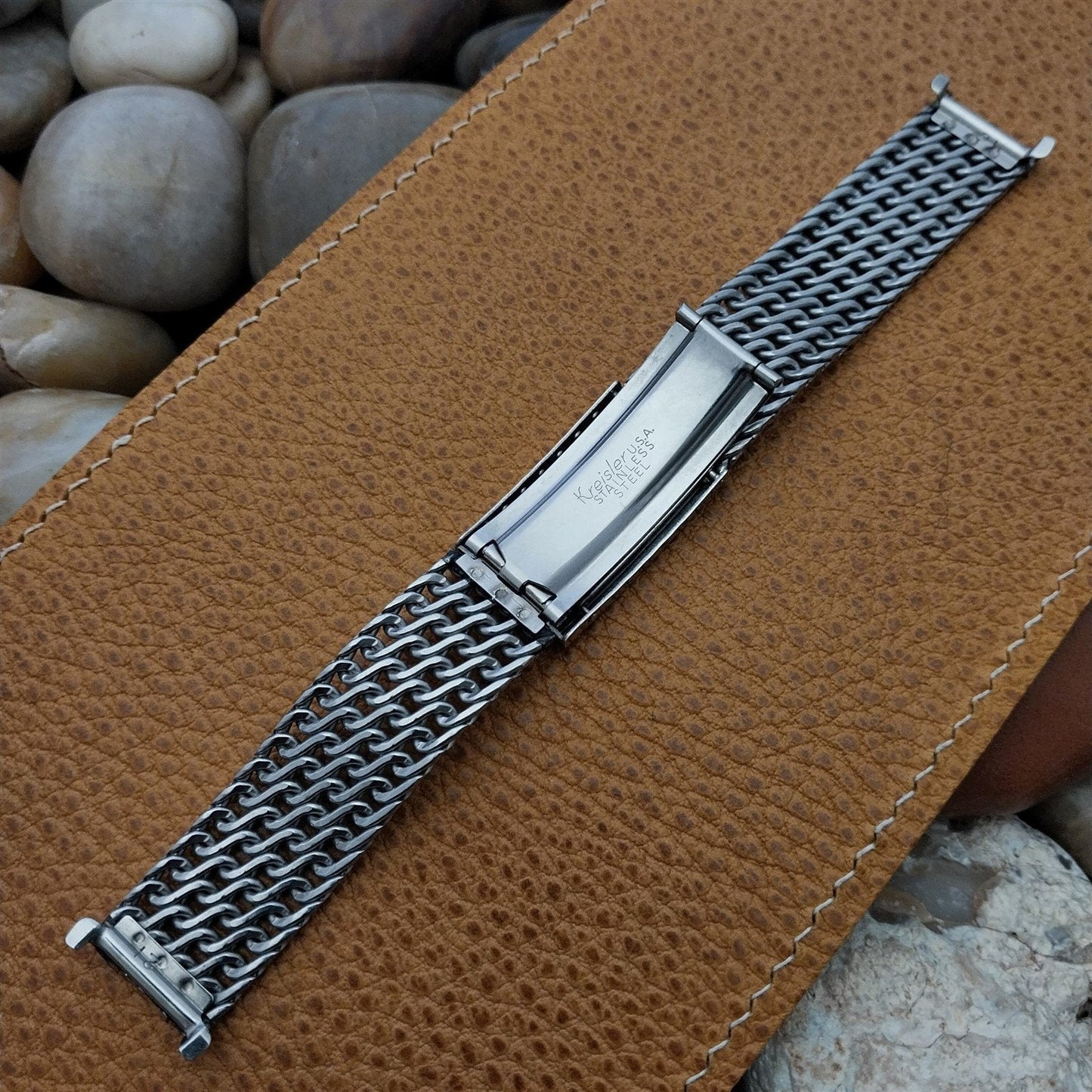 Vintage Stainless Steel Mesh 17.2mm Kreisler Unused Classic 1960s Watch Band