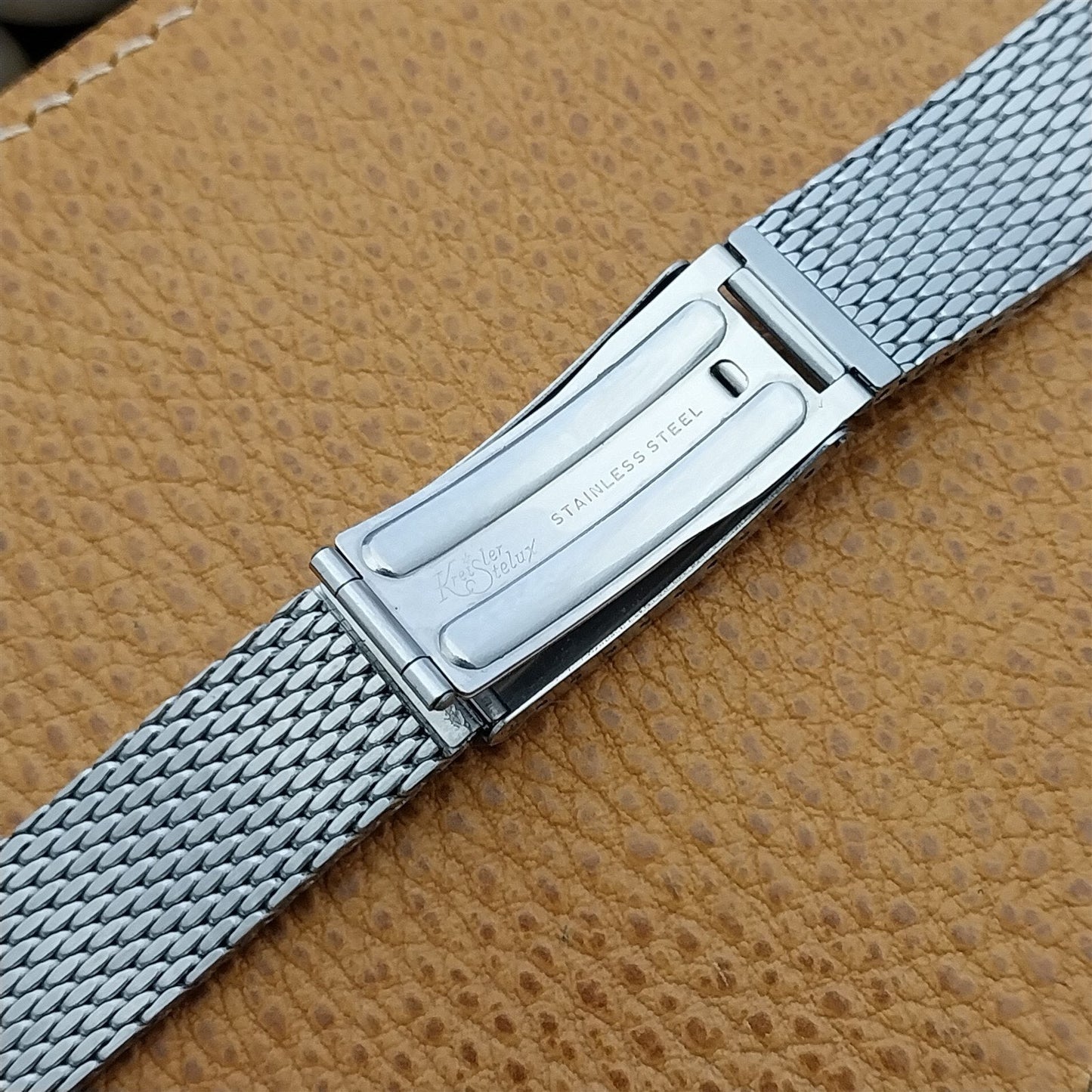 17.2mm Vintage Stainless Steel Mesh Kreisler Stelux Classic Unused Watch Band