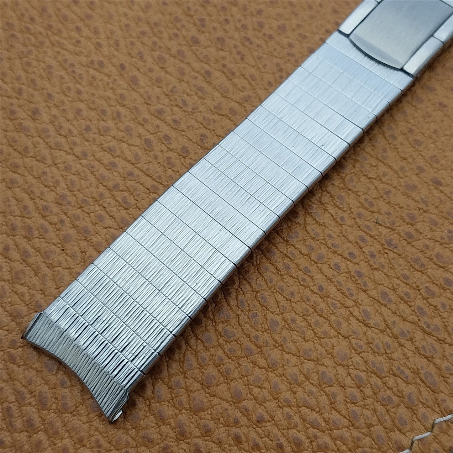 19mm 18mm Vintage Watch Band Stainless Steel Kreisler Stelux Unused 1960s-1970s