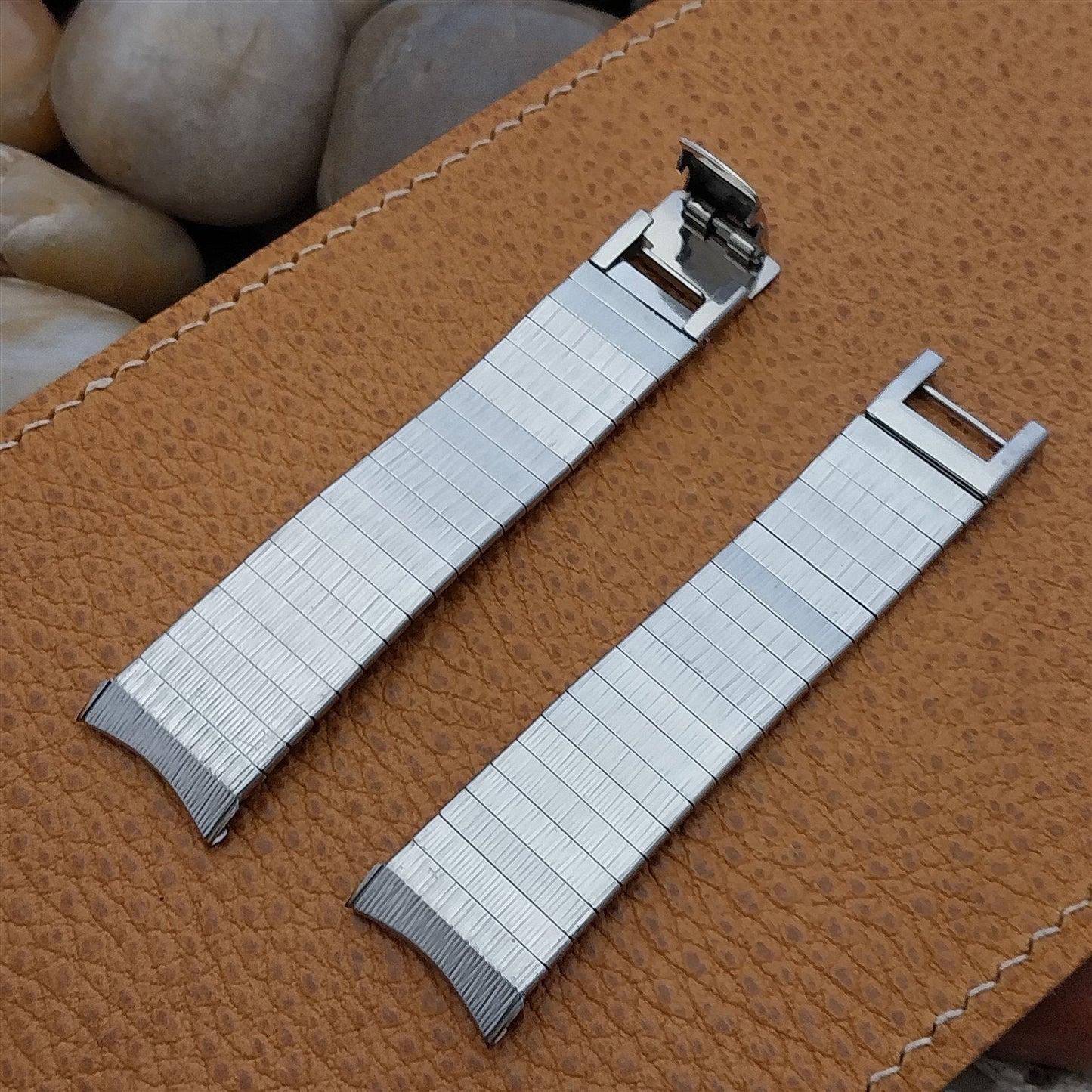 19mm 18mm Vintage Watch Band Stainless Steel Kreisler Stelux Unused 1960s-1970s