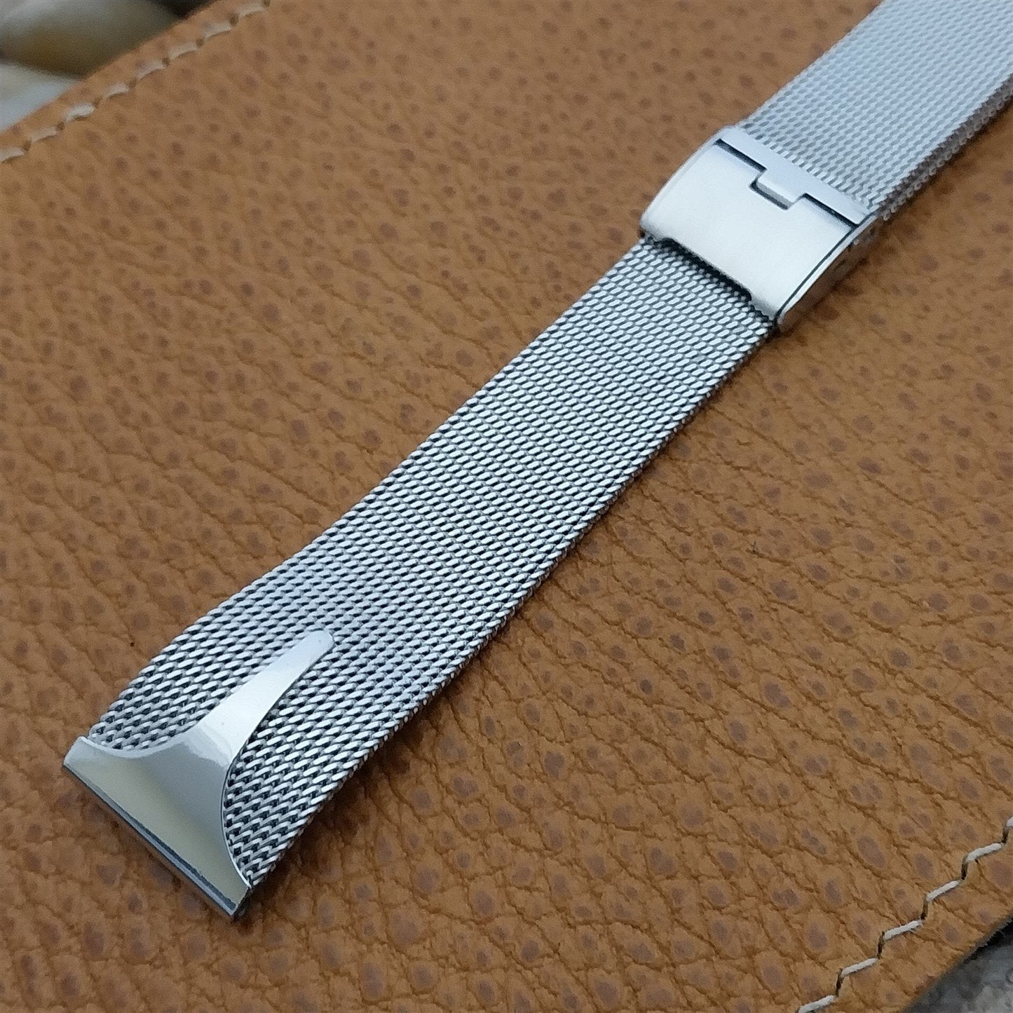 1960s Vintage Watch Band 17.2mm JB Champion Stainless Steel Mesh Unused Classic