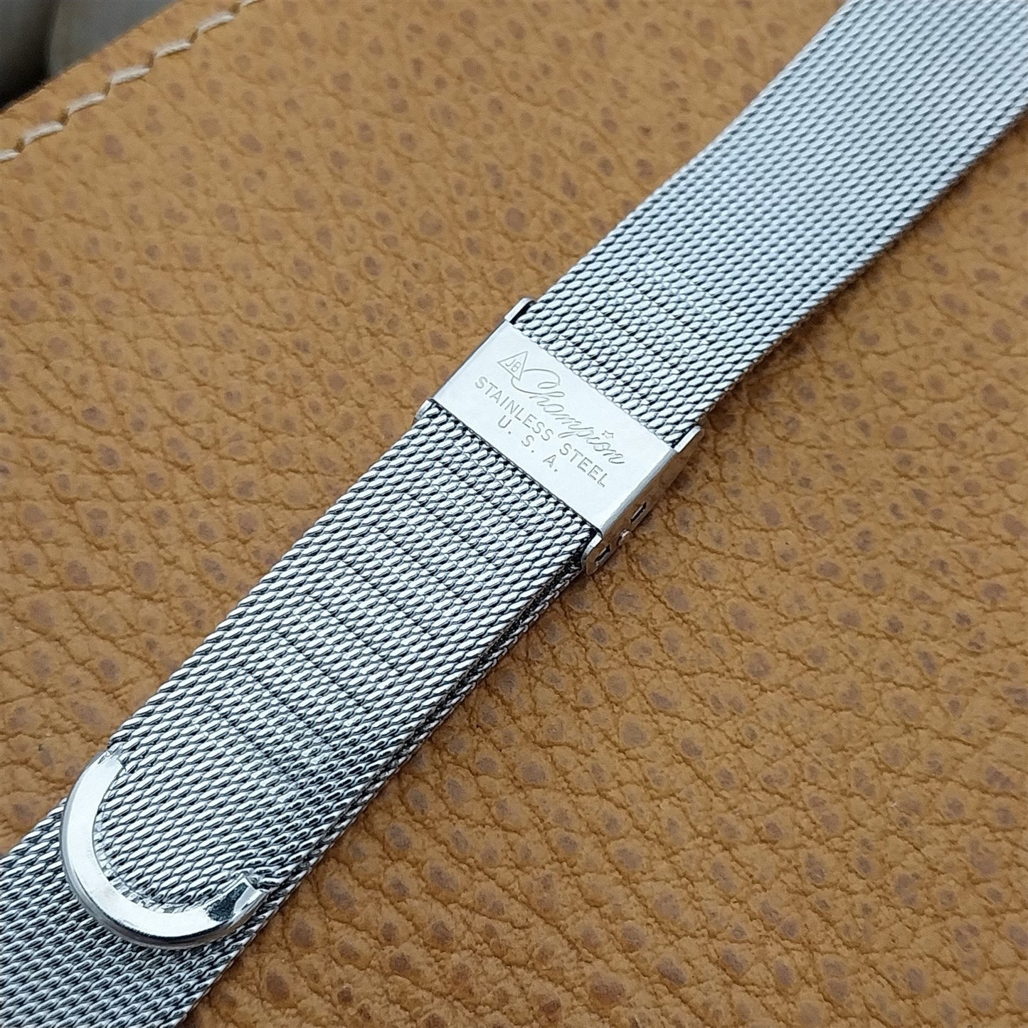 1960s Vintage Watch Band 17.2mm JB Champion Stainless Steel Mesh Unused Classic