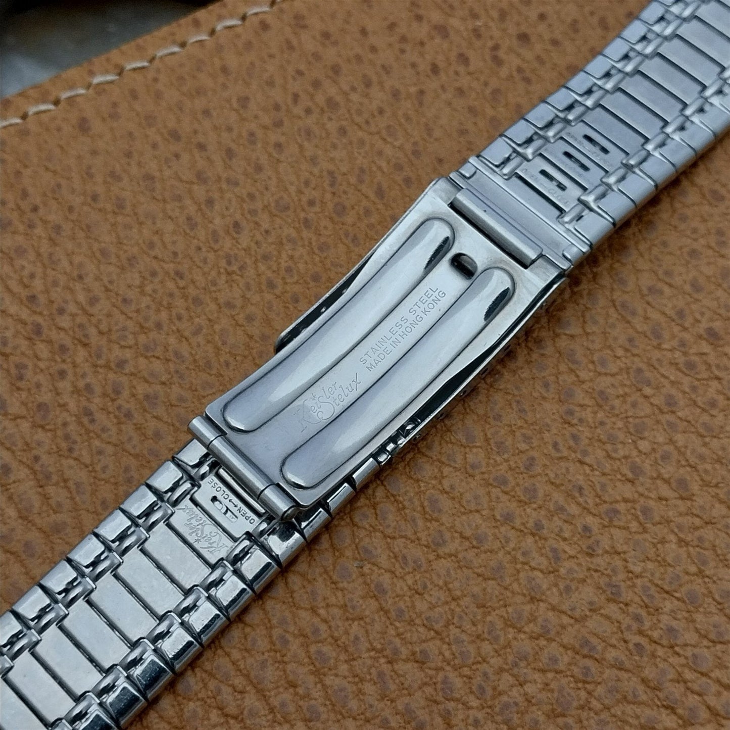 17.2mm Stainless Steel Kreisler Stelux 1960s-1970s Vintage Watch Band