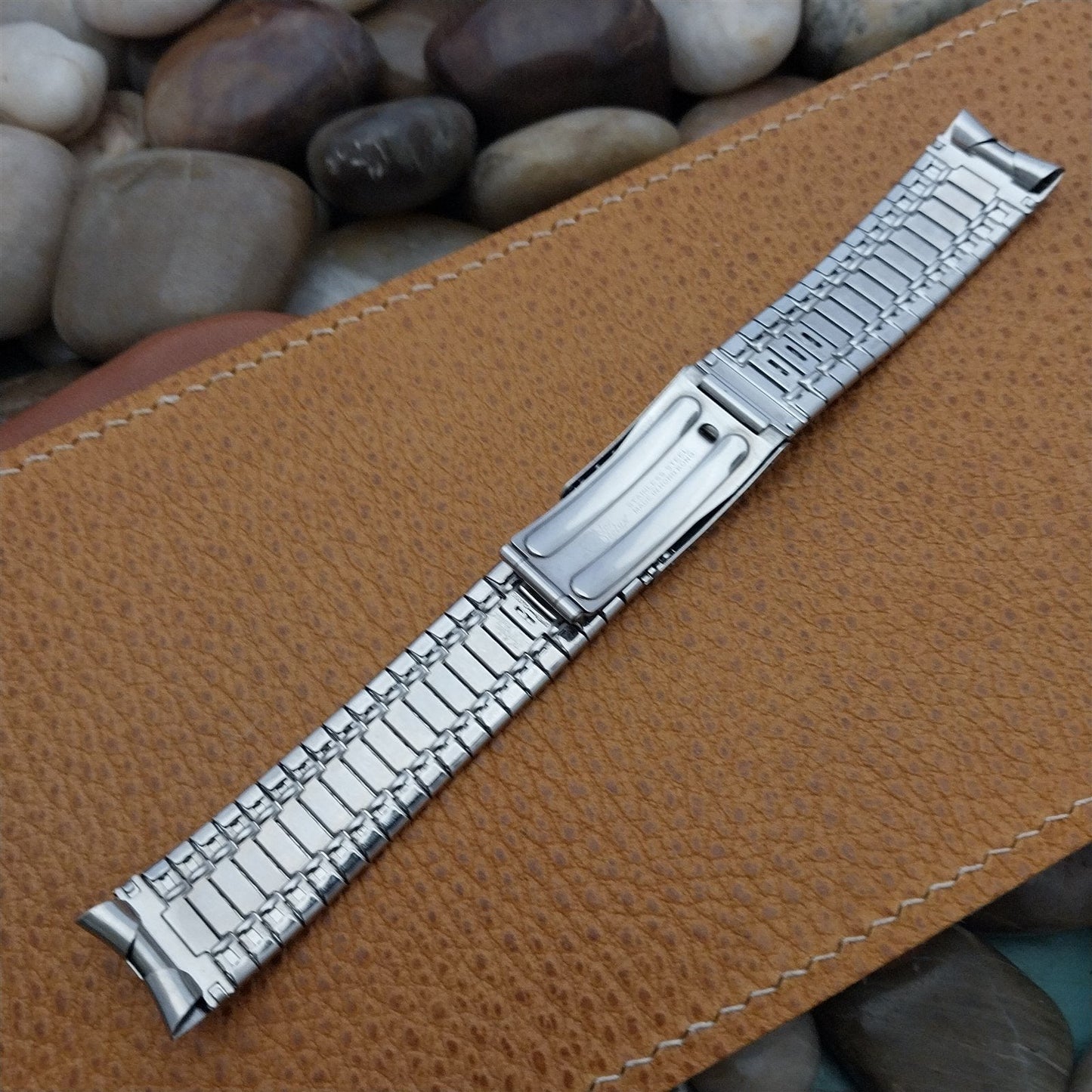 17.2mm Stainless Steel Kreisler Stelux 1960s-1970s Vintage Watch Band