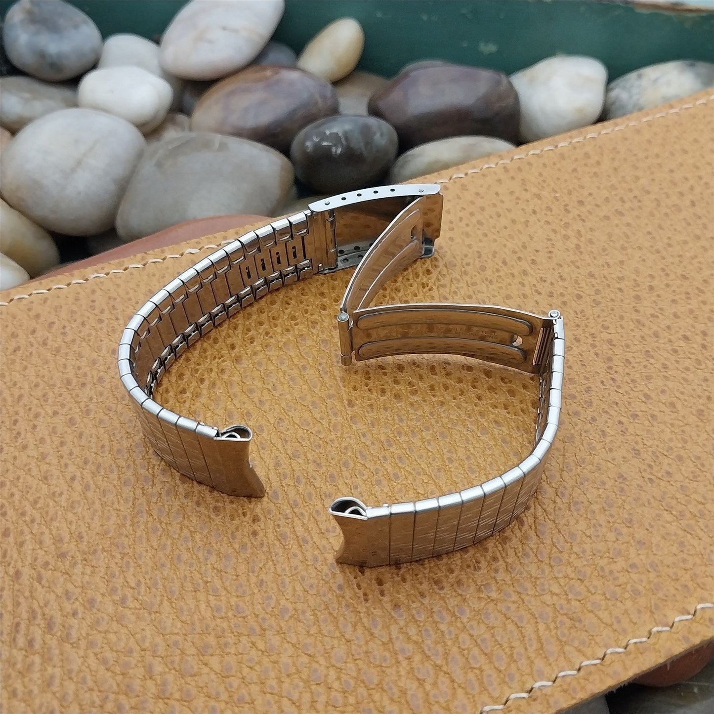 17.2mm Stainless Steel Kreisler Stelux 1960s-1970s Vintage Watch Band