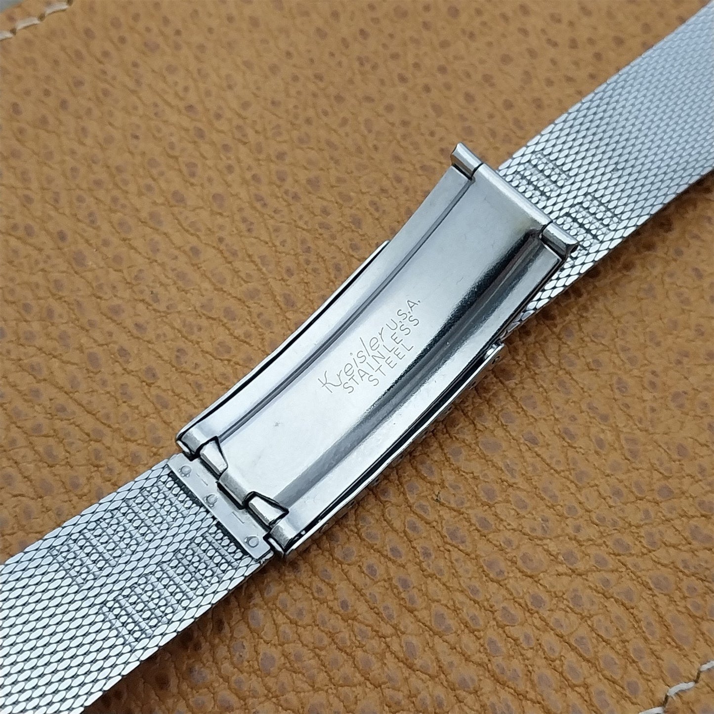 Vintage Stainless Steel Mesh 17.2mm Kreisler USA Unused Classic 1960s Watch Band