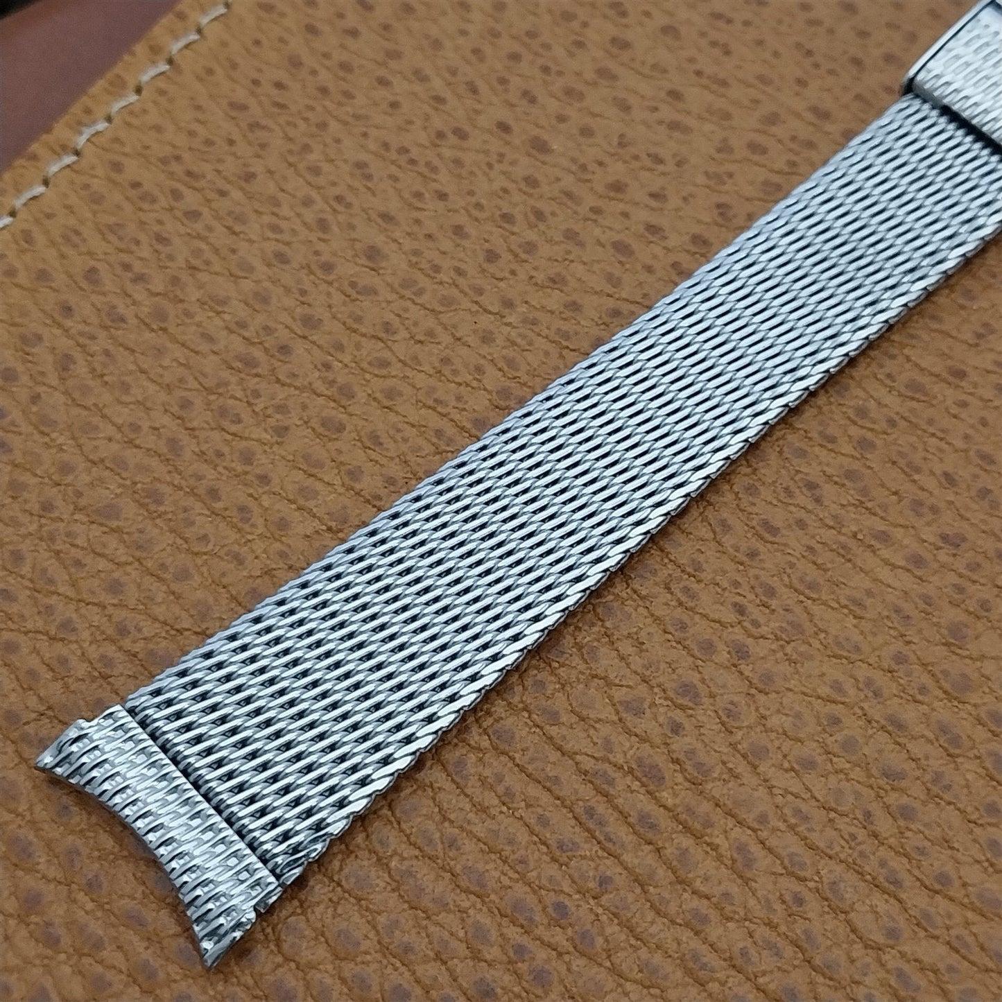19mm 18mm 1960s Vintage Kreisler Classic Stainless Steel Mesh Unused Watch Band