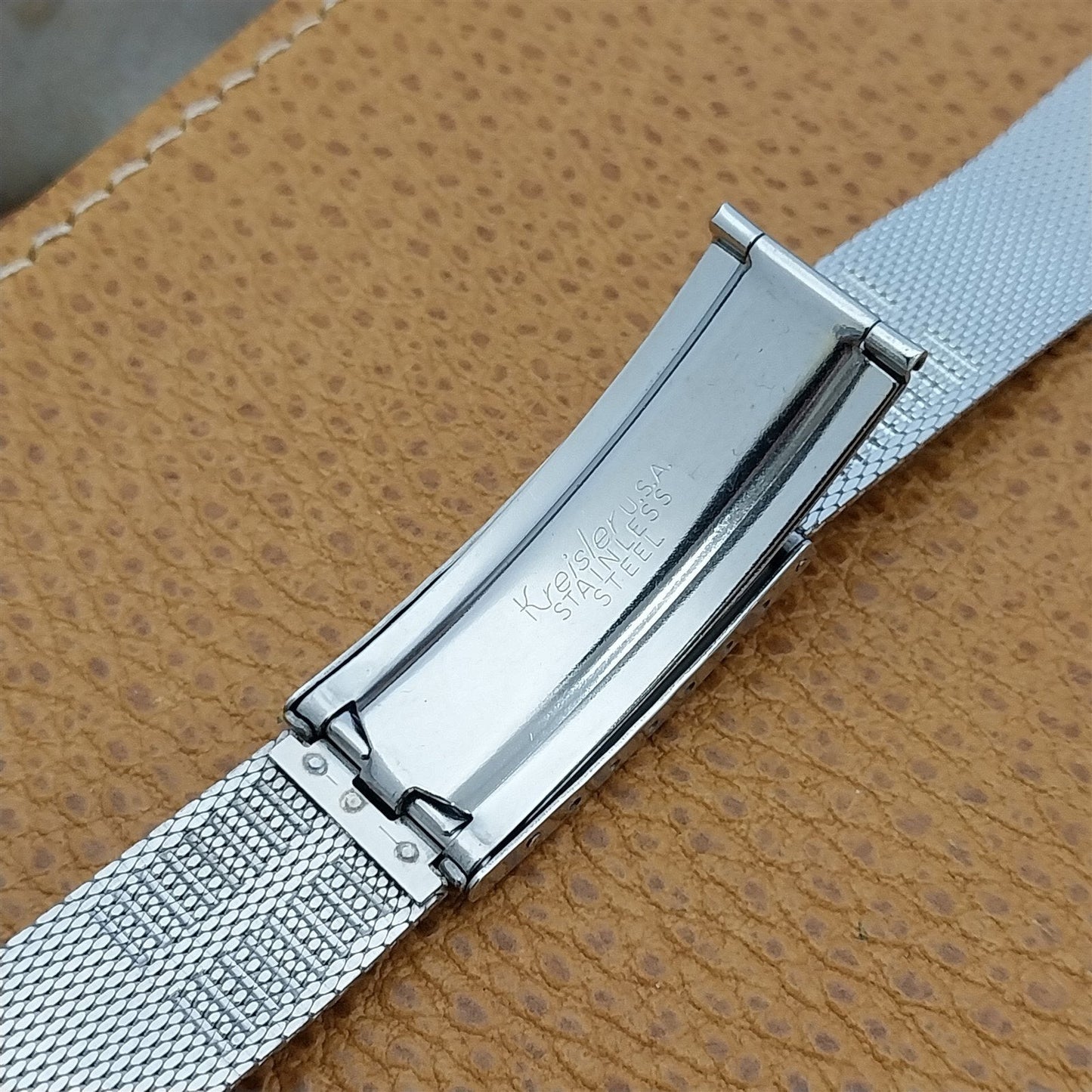 19mm Stainless Steel Mesh Kreisler Classic nos Unused 1960s Vintage Watch Band