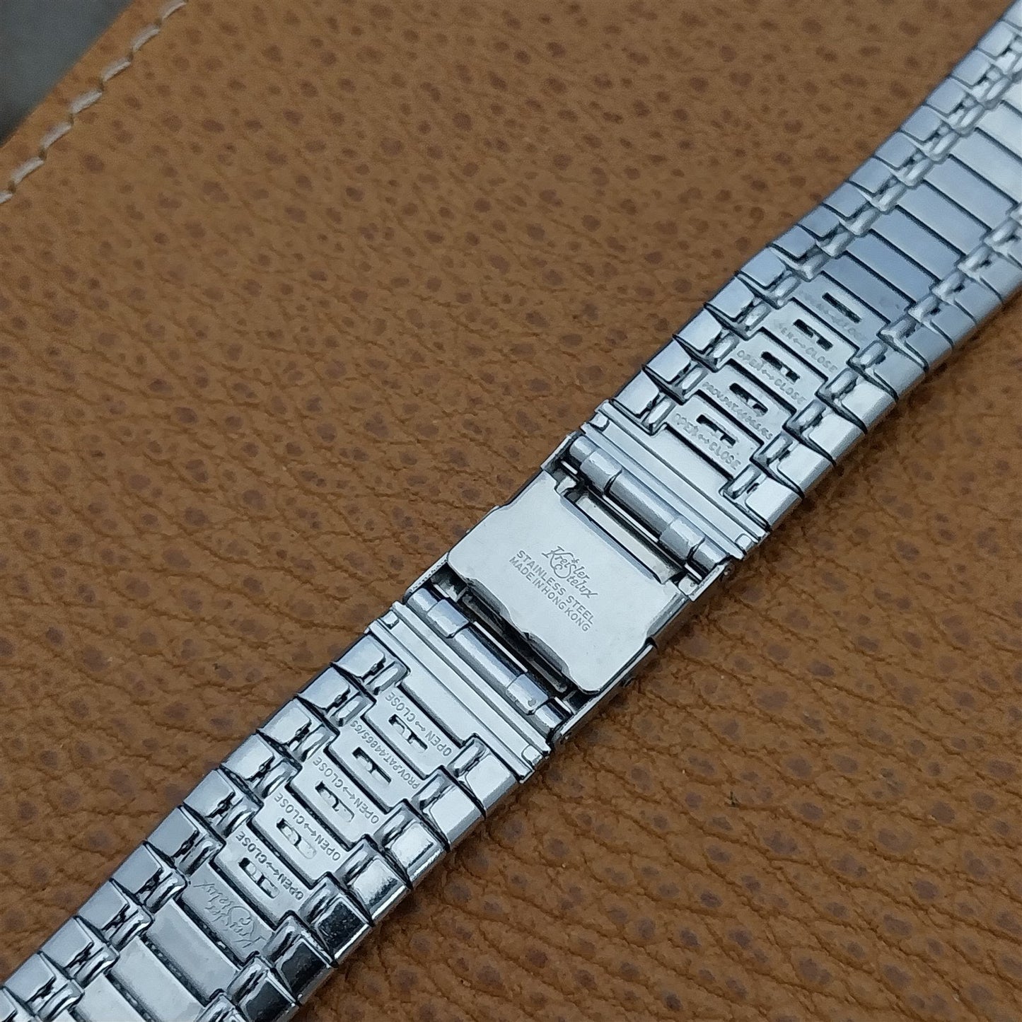 Vintage Stainless Steel Kreisler Stelux 17.2mm Unused nos 1960s-1970s Watch Band