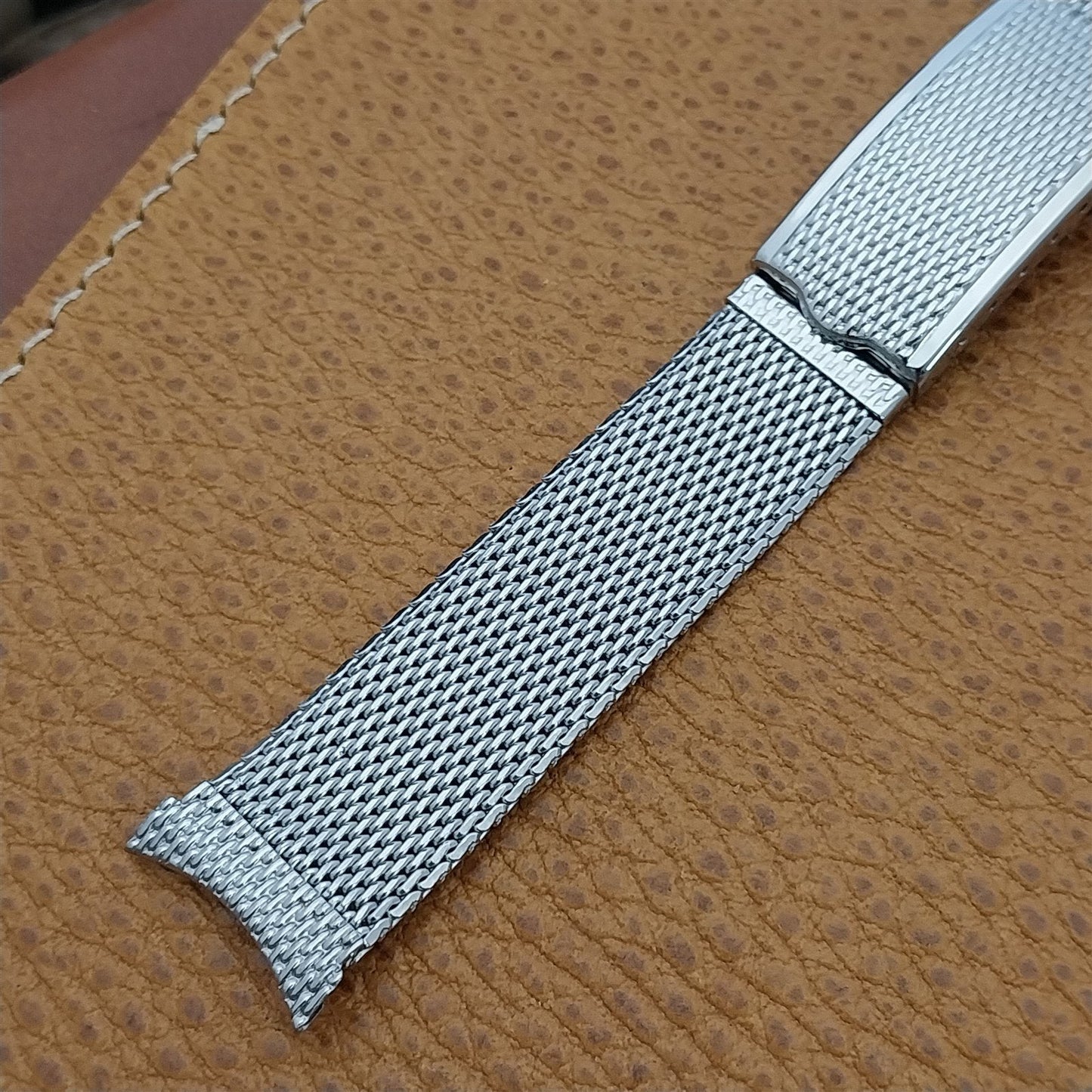 19mm 18mm Stainless Steel Mesh Kreisler Unused Classic 1960s Vintage Watch Band