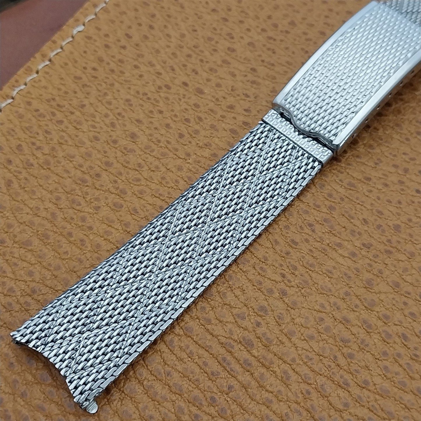 Stainless Steel Mesh 17.2mm Kreisler USA Unused 1960s Vintage Watch Band