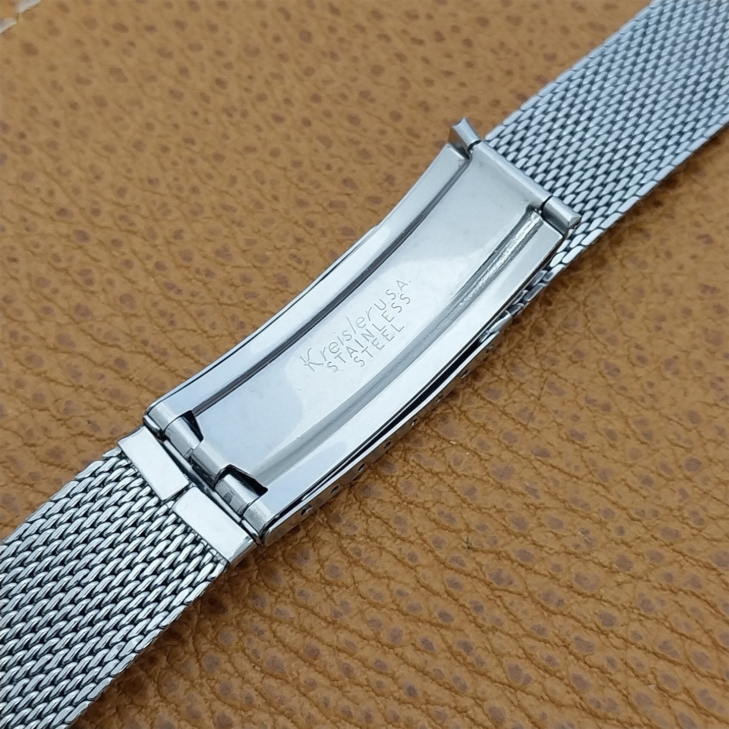 Stainless Steel Mesh 17.2mm Kreisler USA Unused 1960s Vintage Watch Band