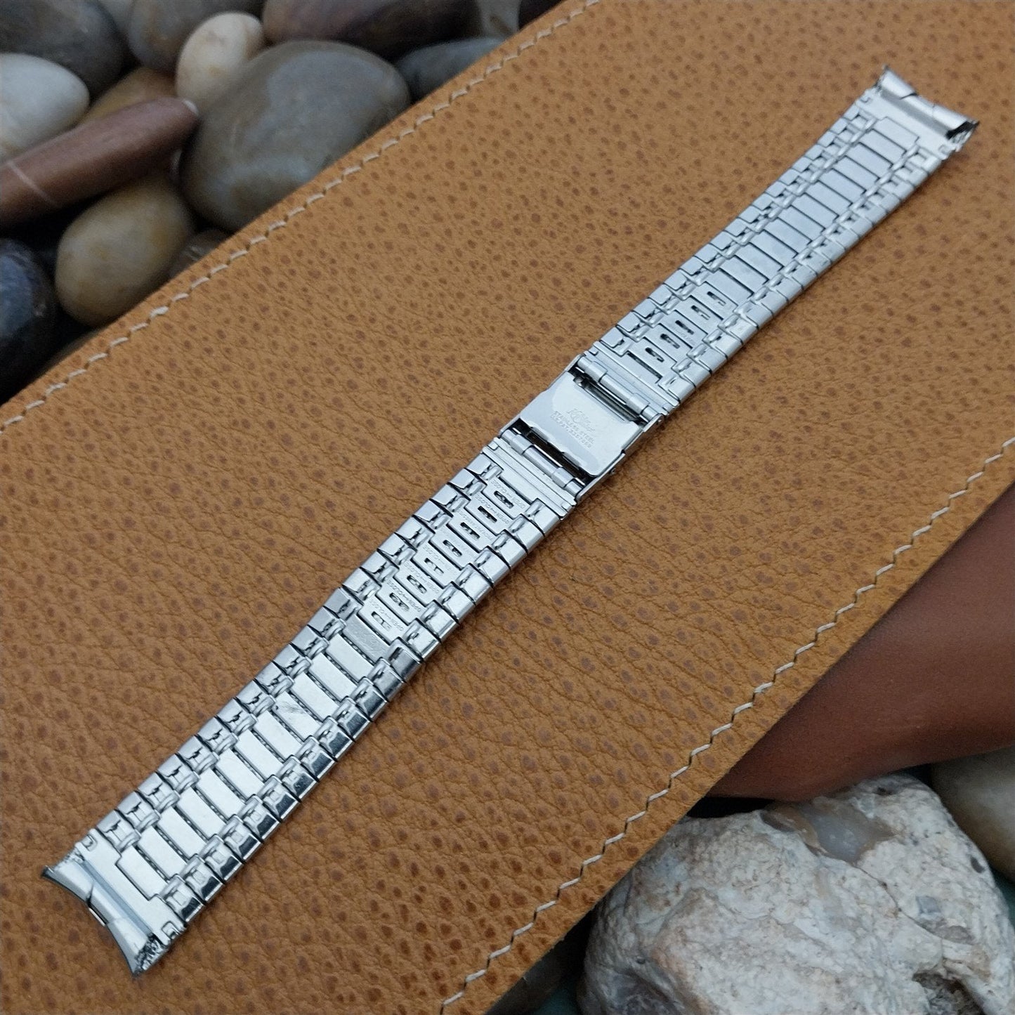 Long Stainless Steel Kreisler Stelux 17.2mm 1960s-1970s Vintage Watch Band