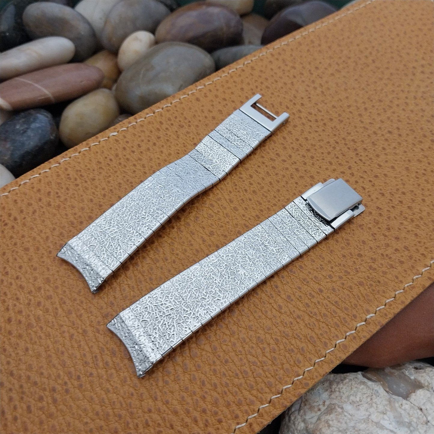 Long Stainless Steel Kreisler Stelux 17.2mm 1960s-1970s Vintage Watch Band