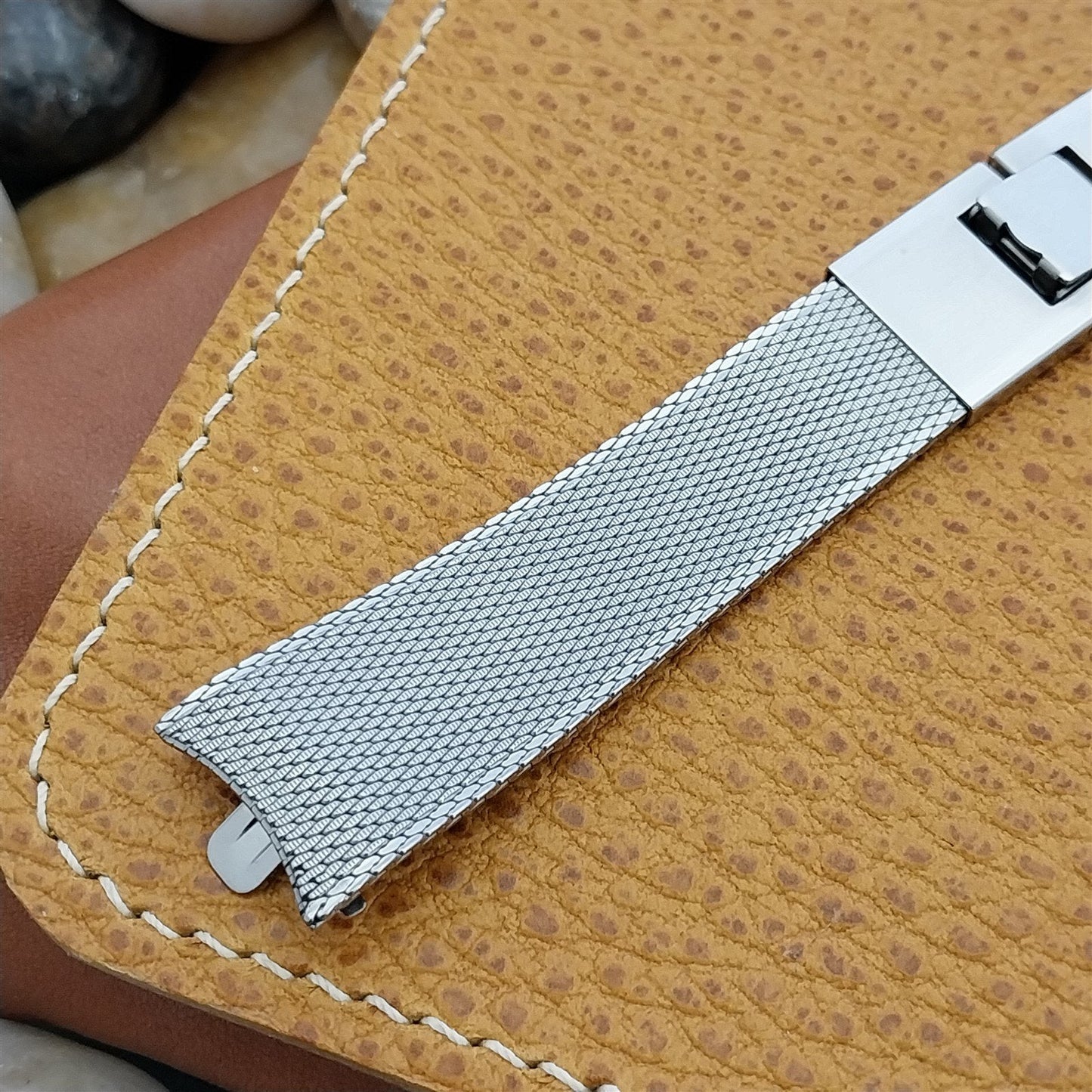 Vintage Stainless Steel Mesh 17.2mm Kreisler Classic Unused 1960s Watch Band