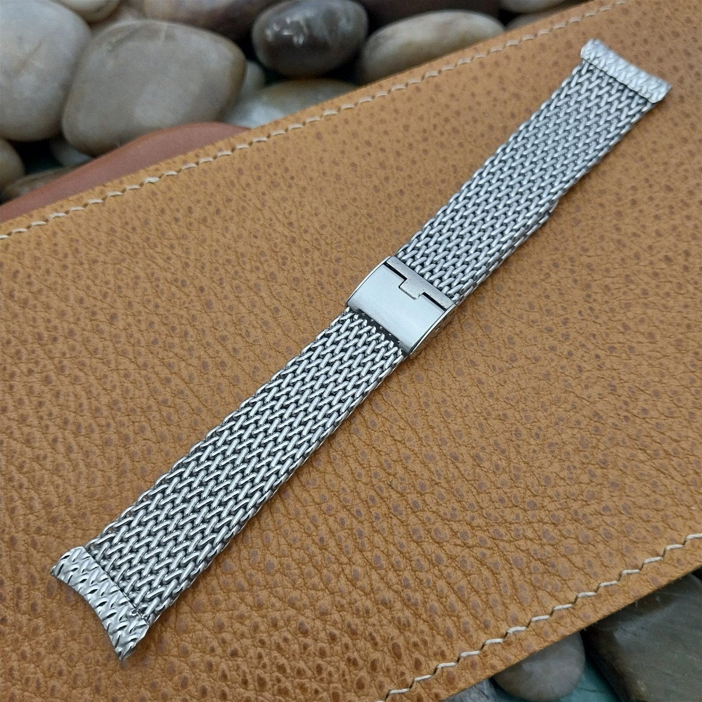 Stainless Steel Mesh Hadley 18mm 19mm Unused Classic 1960s Vintage Watch Band