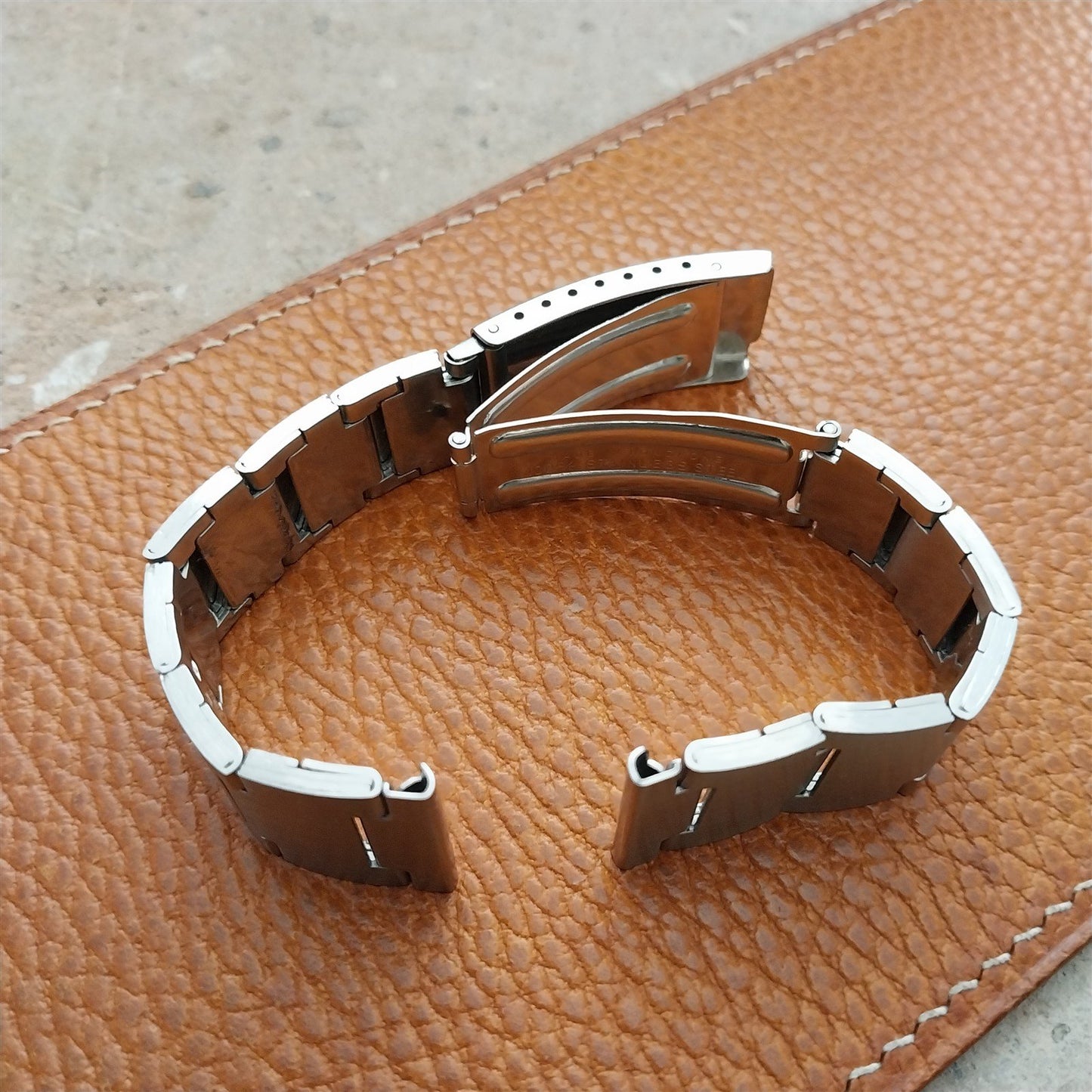 1970s Timex Stainless Steel 19mm Unused nos Vintage Watch Band