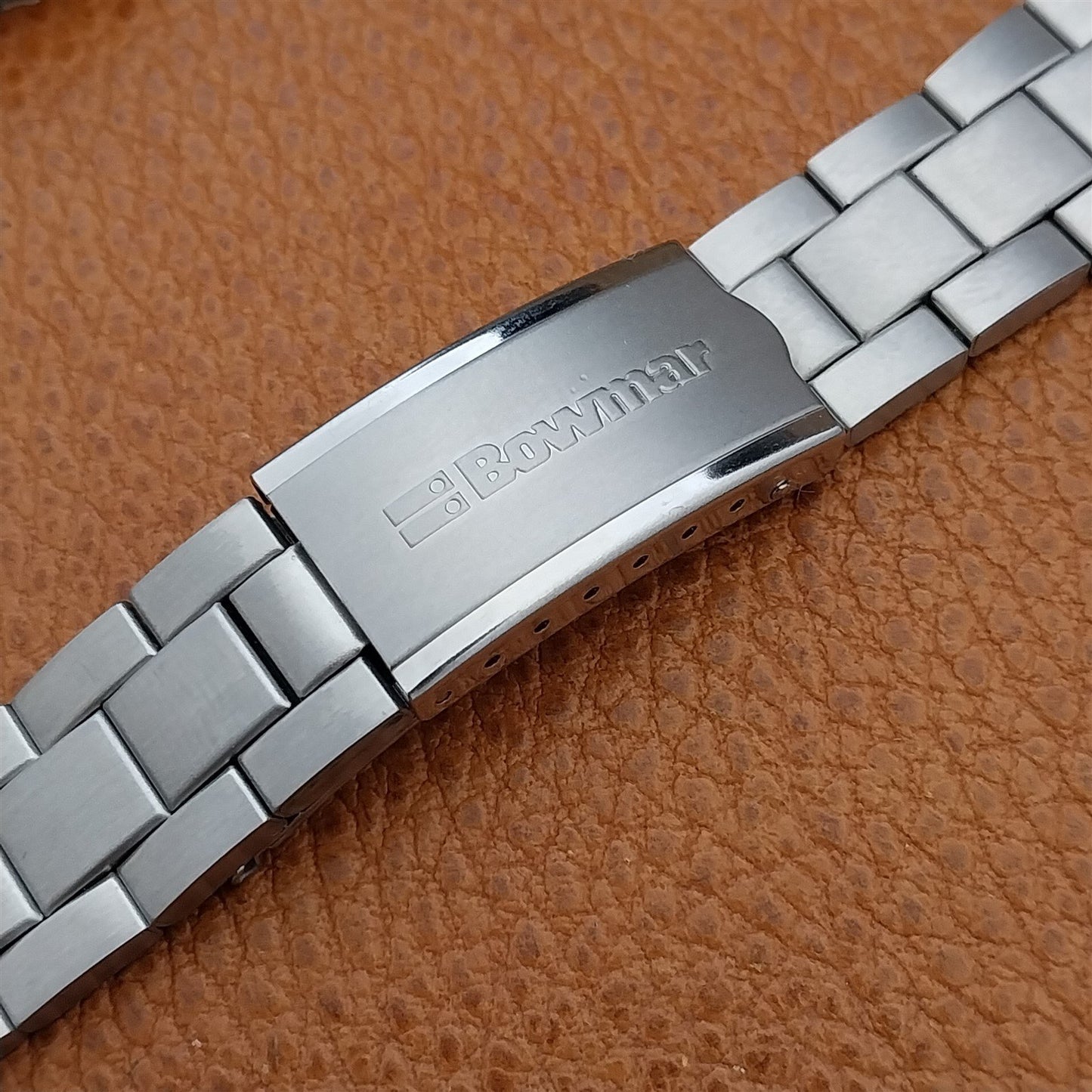 Vintage 18mm Bowmar LED Duchess Stainless Steel Unused Classic 1970s Watch Band