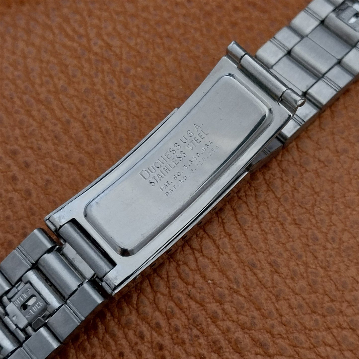 Vintage 18mm Bowmar LED Duchess Stainless Steel Unused Classic 1970s Watch Band