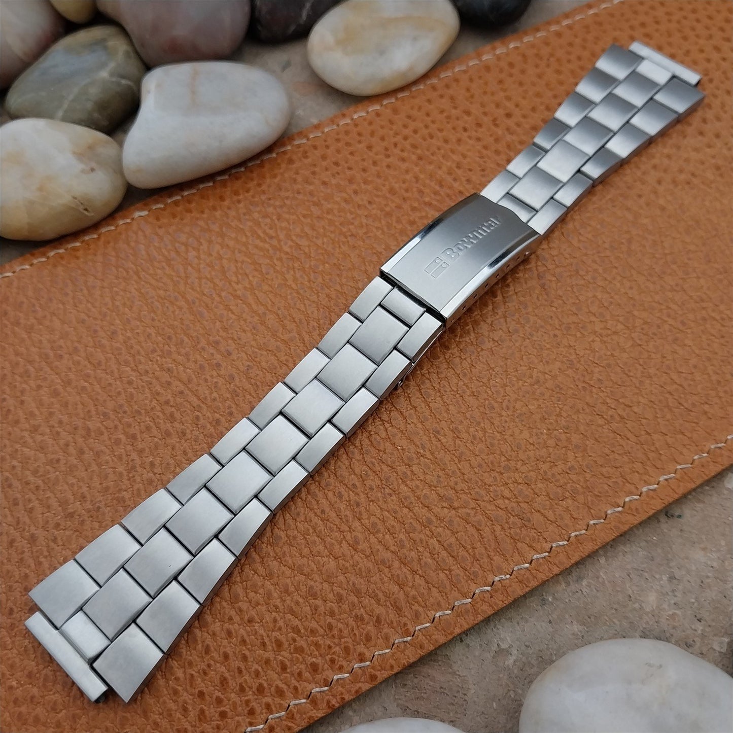 Vintage 18mm Bowmar LED Duchess Stainless Steel Unused Classic 1970s Watch Band