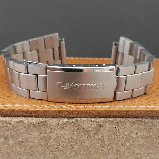 Vintage 18mm Bowmar LED Duchess Stainless Steel Unused Classic 1970s Watch Band