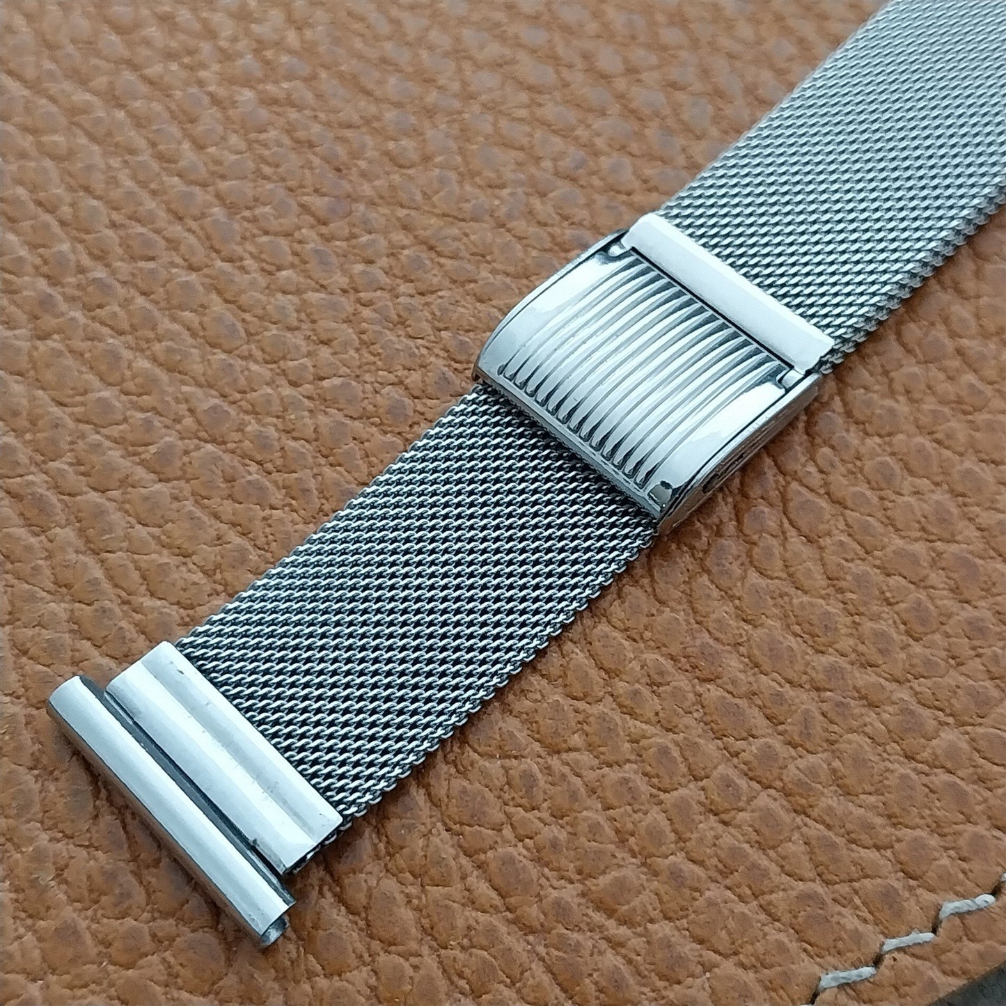 Fischer 18mm 17mm 16mm Stainless Steel Mesh Classic NOS 1950s Vintage Watch Band