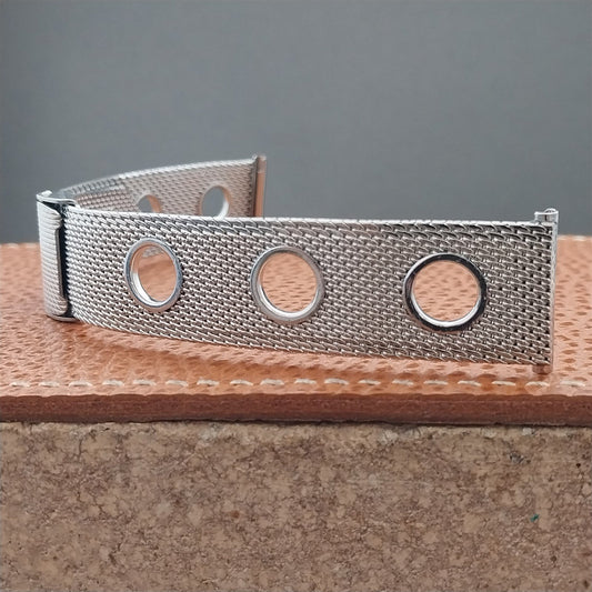 20mm 19mm 18mm 1960s Vintage Stainless Steel Mesh Rally GT NOS German Watch Band