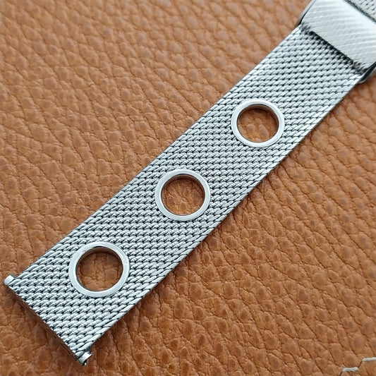 20mm 19mm 18mm 1960s Vintage Stainless Steel Mesh Rally GT NOS German Watch Band