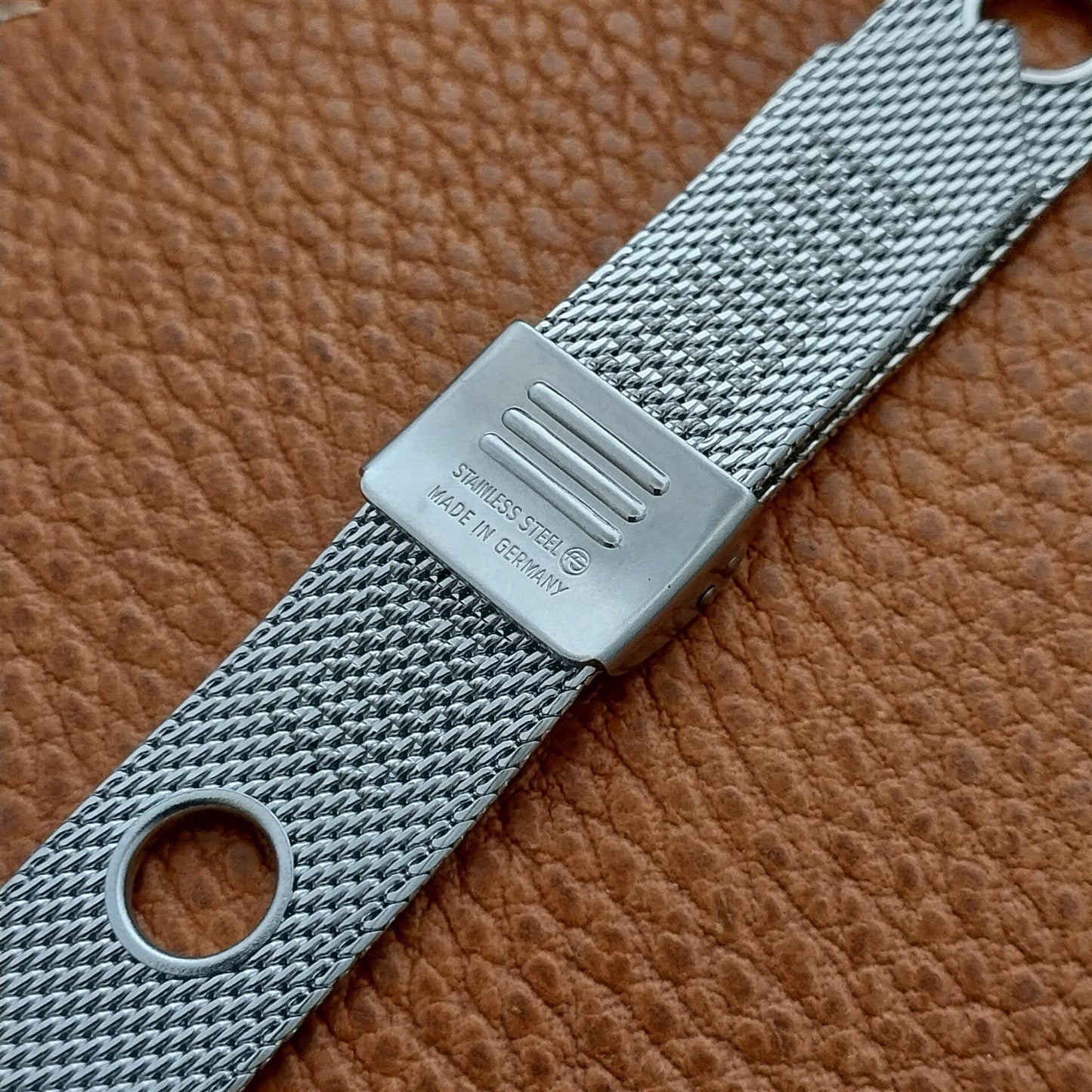 20mm 19mm 18mm 1960s Vintage Stainless Steel Mesh Rally GT NOS German Watch Band