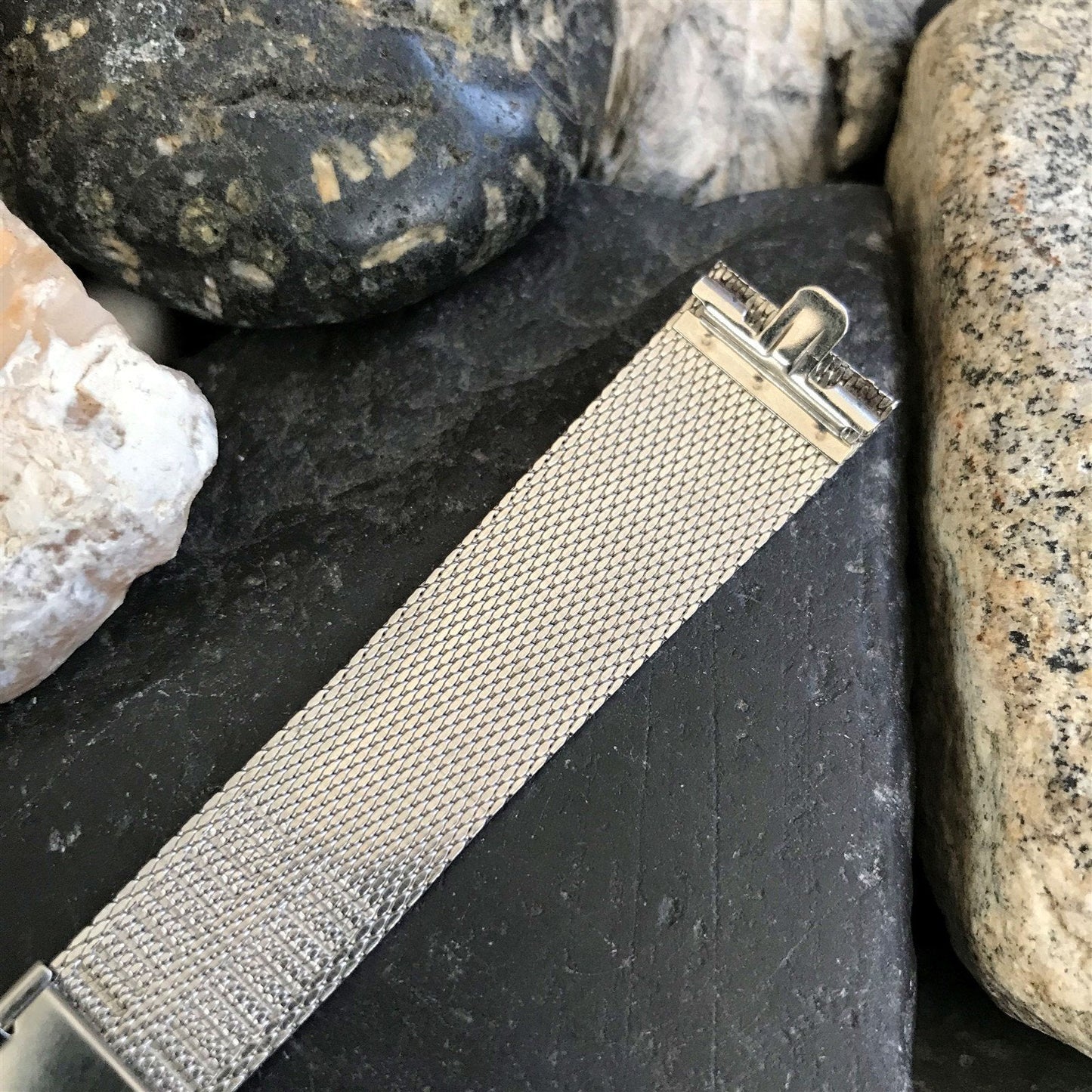 Stainless Steel Mesh 17.2mm Kreisler USA nos 1960s Vintage Watch Band