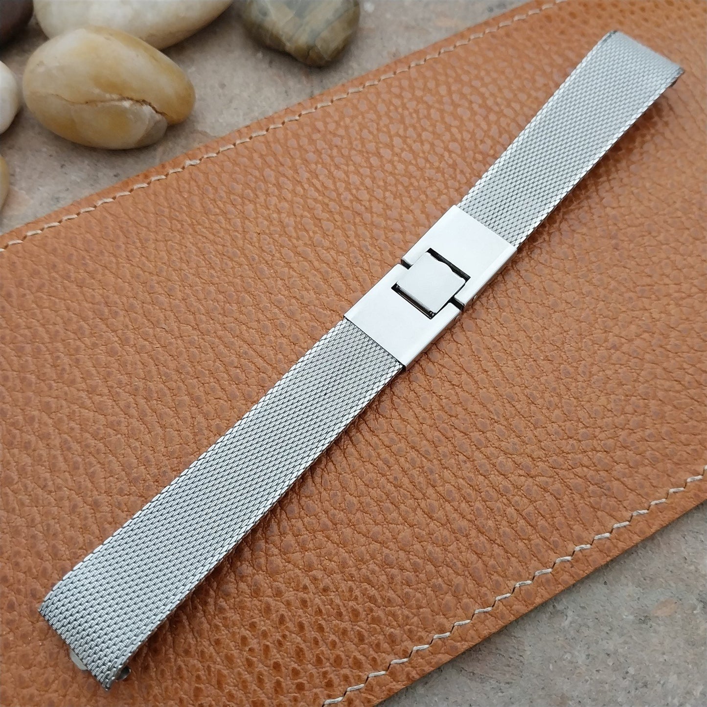 Stainless Steel Mesh 17.2mm Kreisler USA nos 1960s Vintage Watch Band