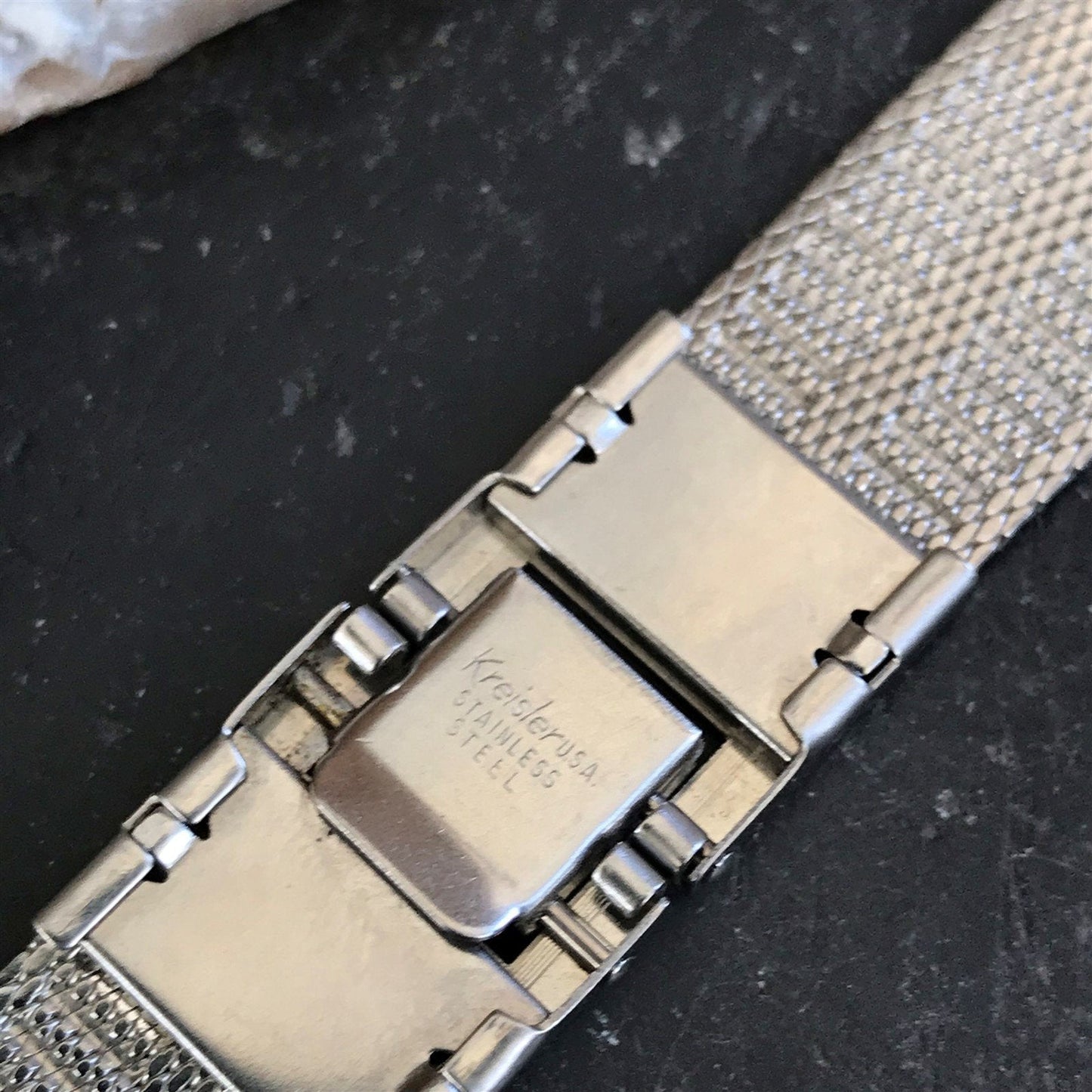 Stainless Steel Mesh 17.2mm Kreisler USA nos 1960s Vintage Watch Band