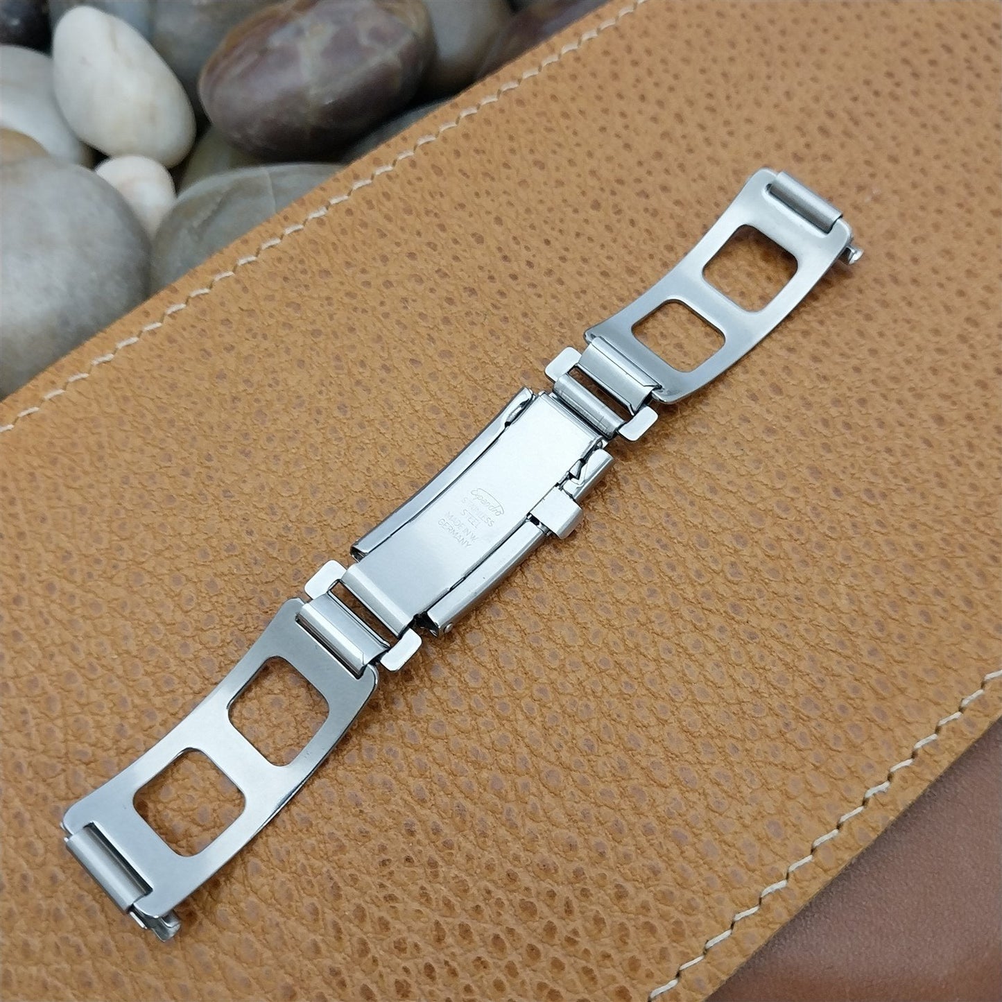 18mm Rally GT Stainless Steel Expandro nos Unused 1970s Vintage Watch Band