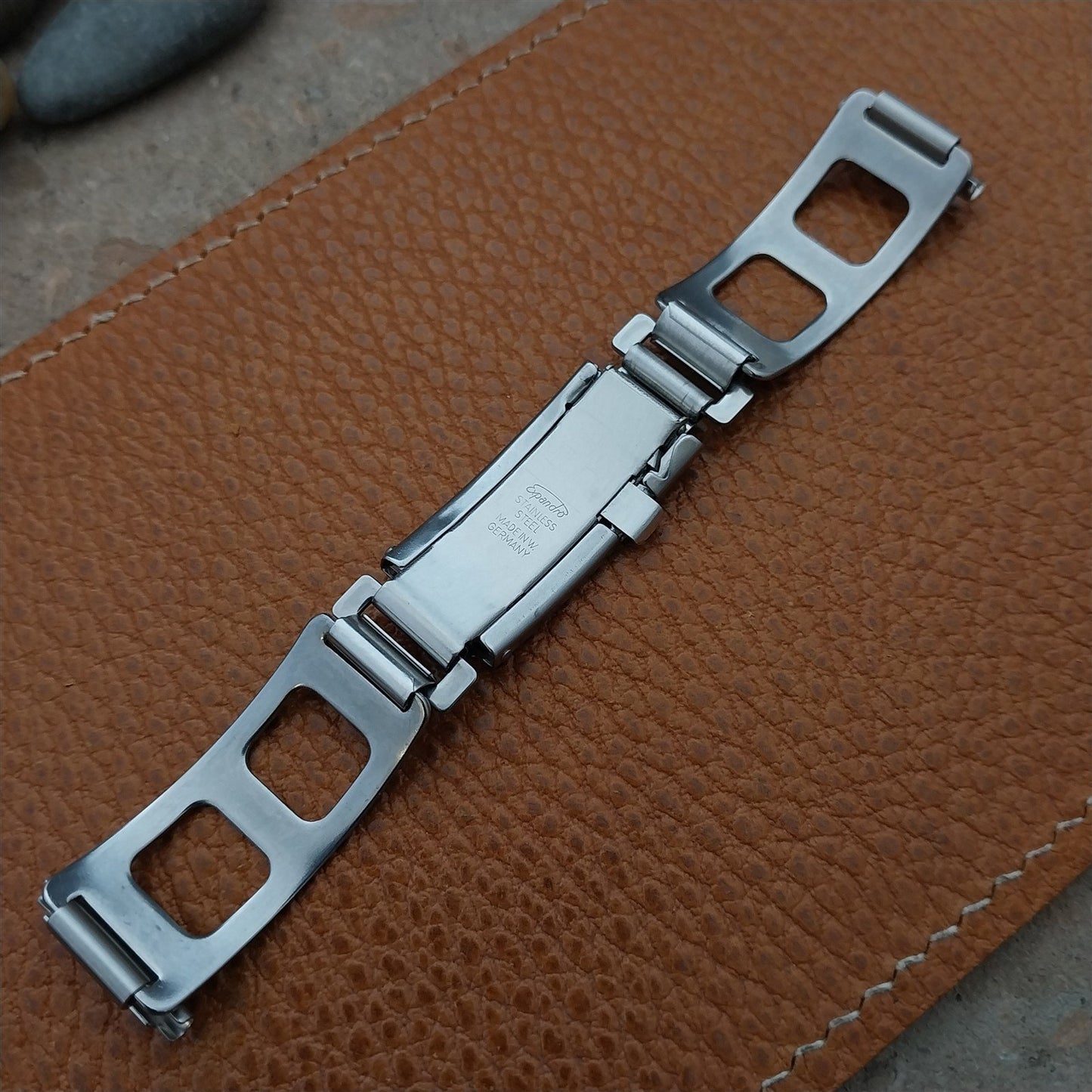 18mm Rally GT Stainless Steel Expandro nos Unused 1970s Vintage Watch Band