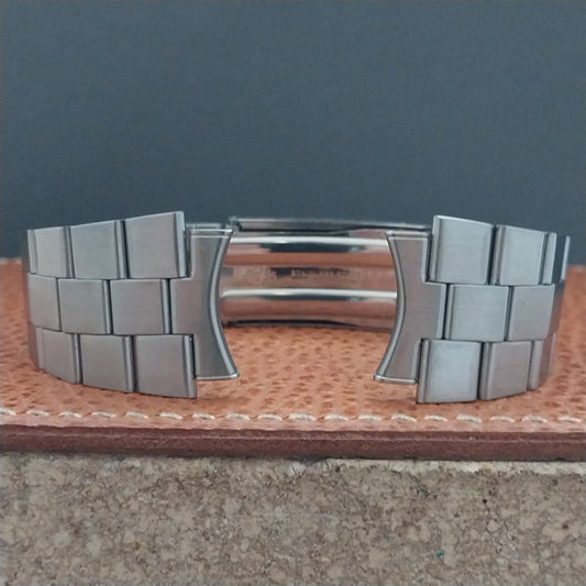 Vintage 19mm Flared Stainless Steel Kreisler Stelux Unused Classic Watch Band