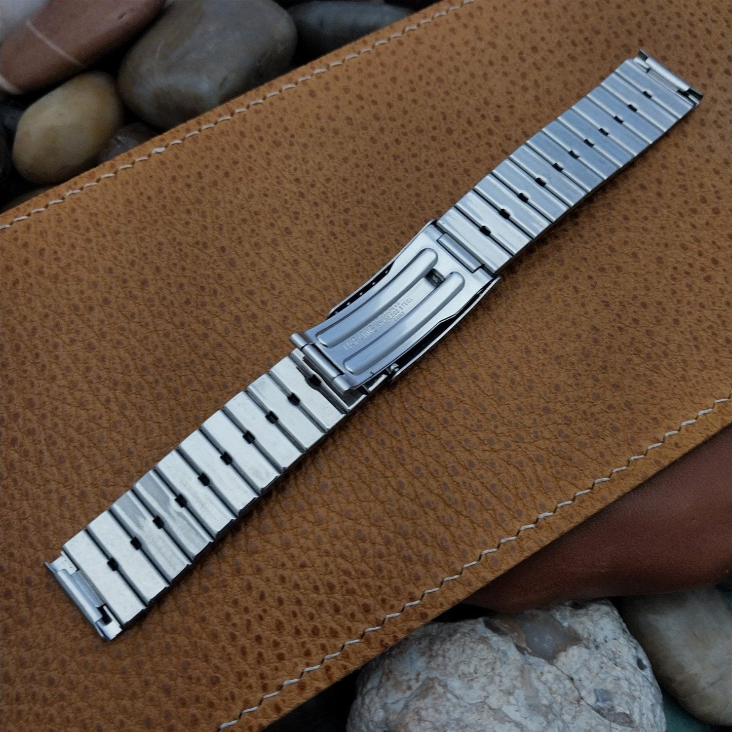Vintage 17mm Stainless Steel Bar Link Duchess Maranne Unused Classic Watch Band