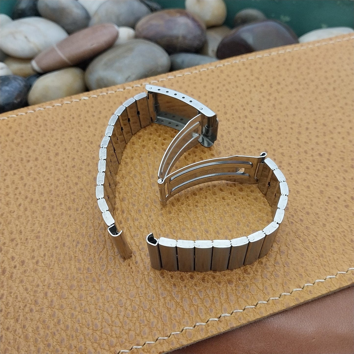 Vintage 17mm Stainless Steel Bar Link Duchess Maranne Unused Classic Watch Band