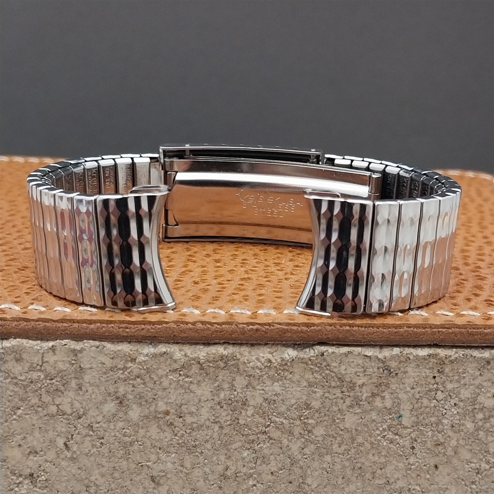 19mm 18mm 17mm Stainless Steel Stretch Deployment Kreisler Vintage Watch Band