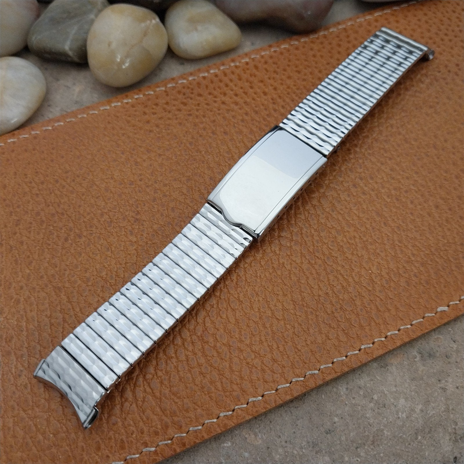 19mm 18mm 17mm Stainless Steel Stretch Deployment Kreisler Vintage Watch Band