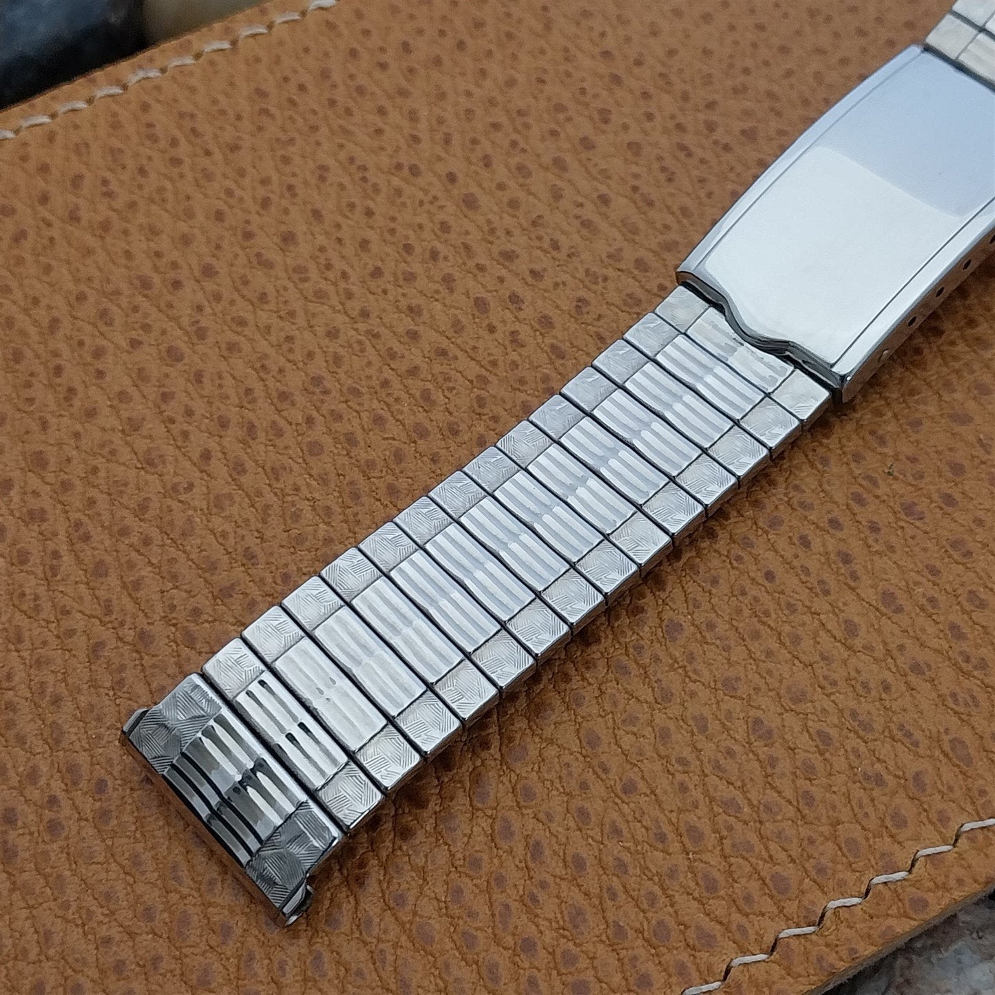 19mm Stainless Steel Expansion Deployment Kreisler USA Vintage Watch Band