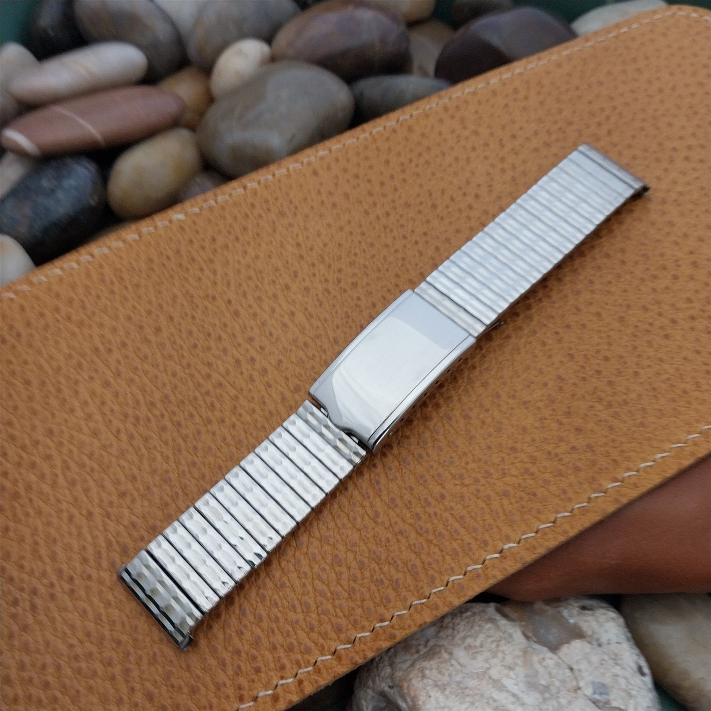 19mm Stainless Steel Expansion Deployment Kreisler USA Vintage Watch Band