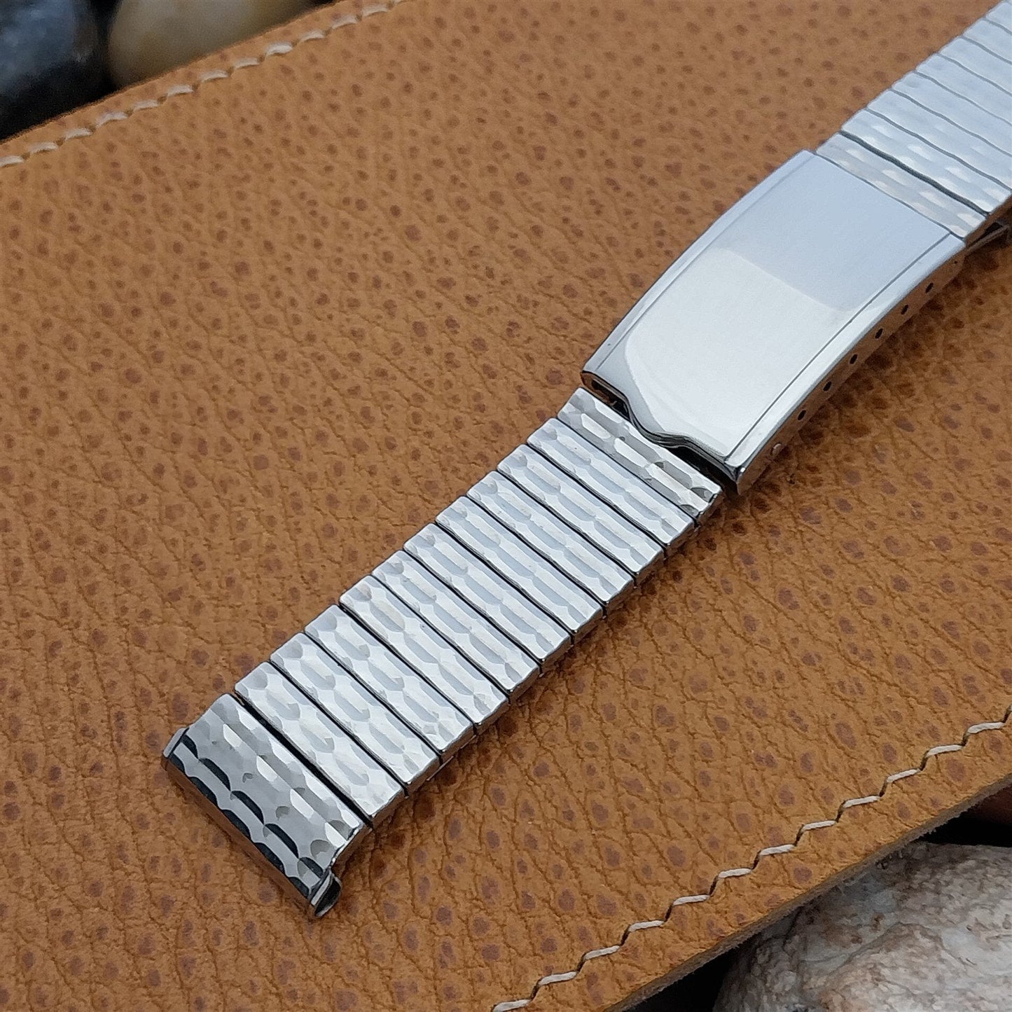 19mm Stainless Steel Expansion Deployment Kreisler USA Vintage Watch Band