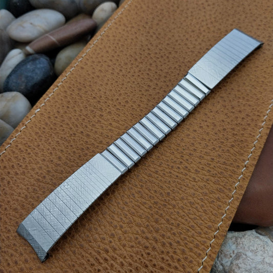 17.2mm Kreisler USA Stainless Steel nos 1960s Vintage Watch Band