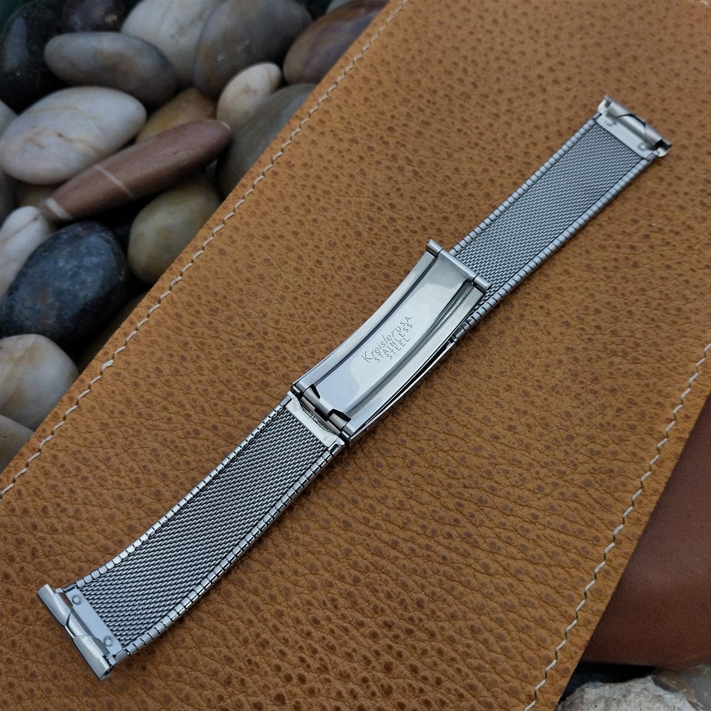 Vintage Stainless Steel Kreisler USA 19mm 18mm Unused Classic 1960s Watch Band