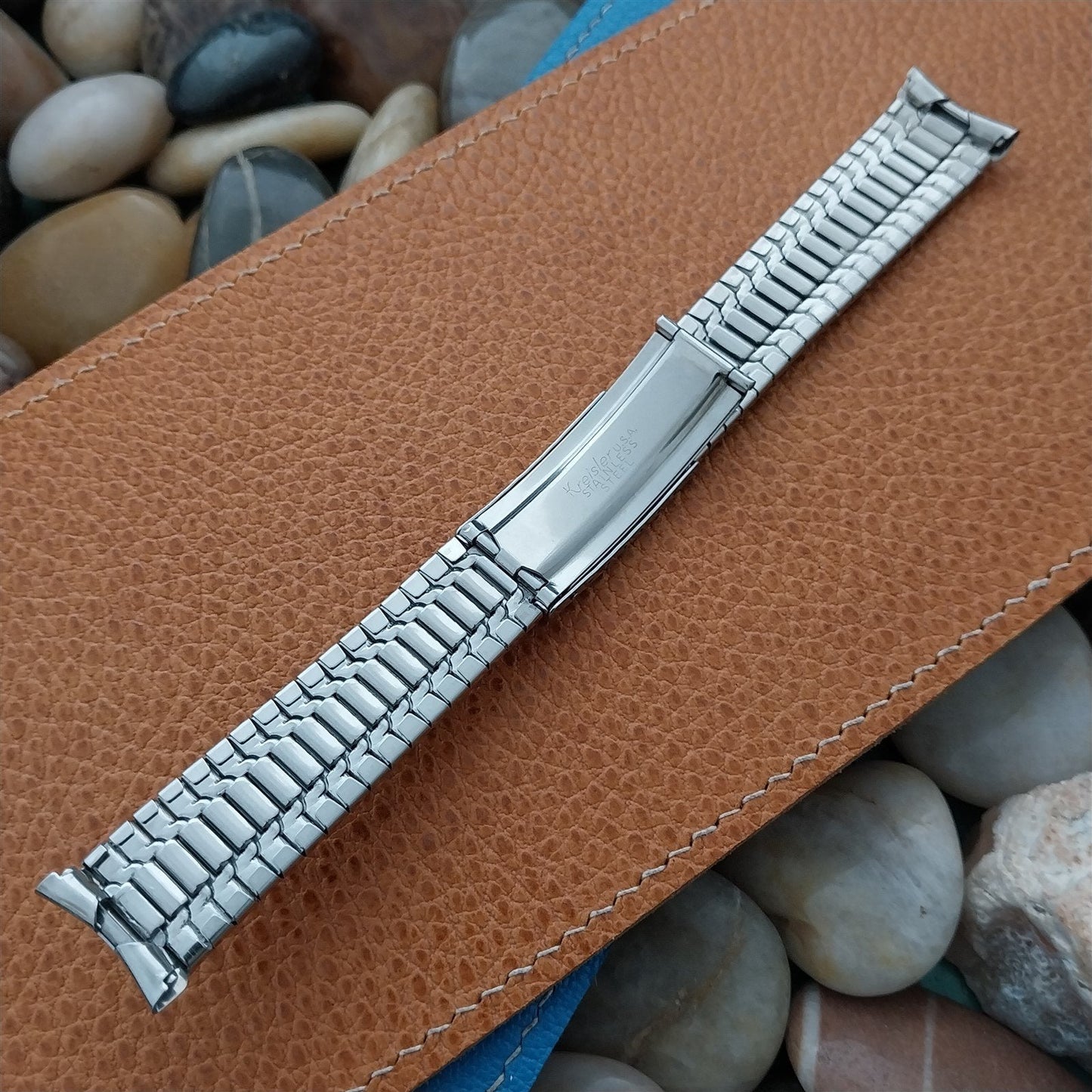 1960s Vintage Stainless Steel Kreisler USA 19mm 18mm Unused Classic Watch Band