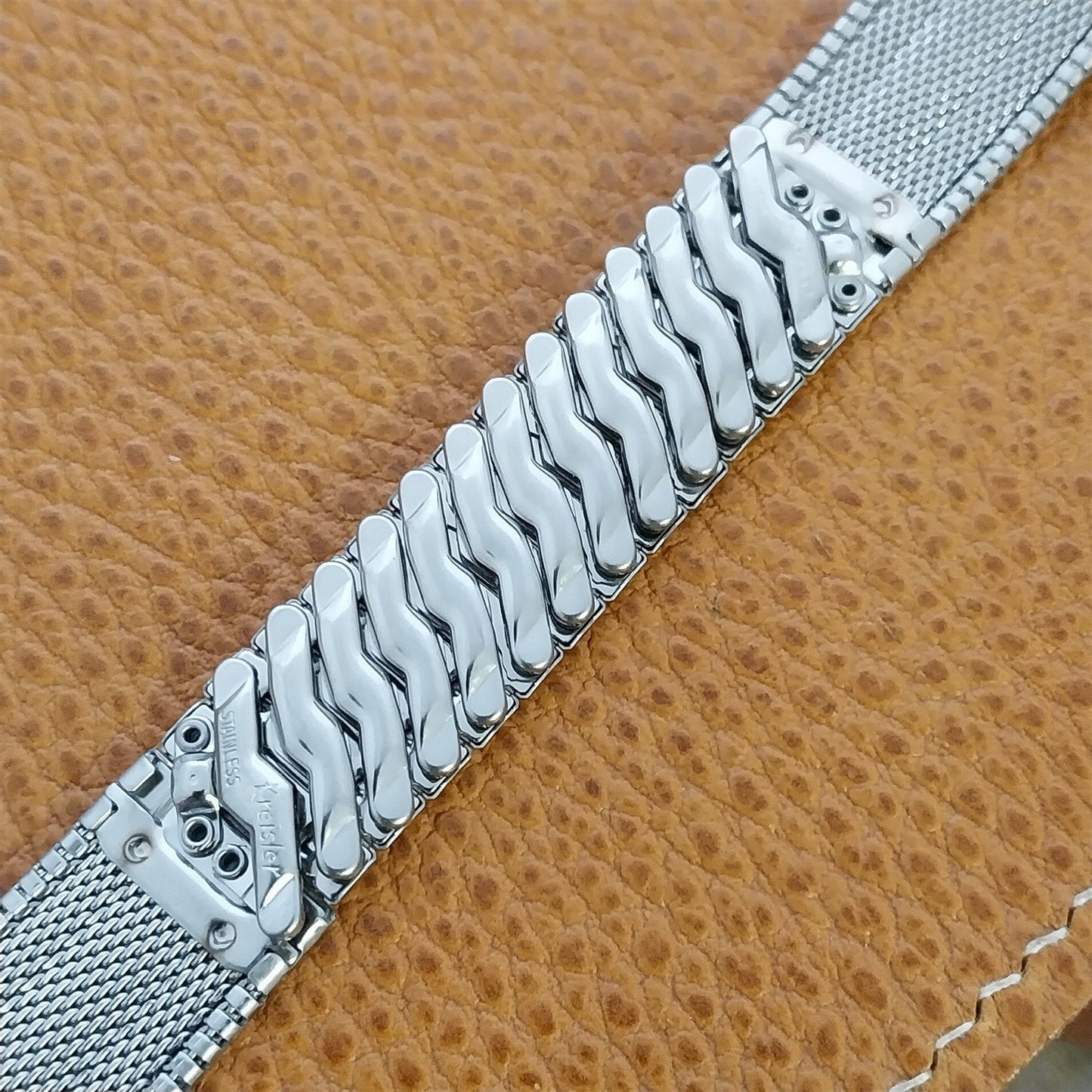 Vintage Kreisler 19mm 18mm 17mm Stainless Steel Unused 1960s Watch Band