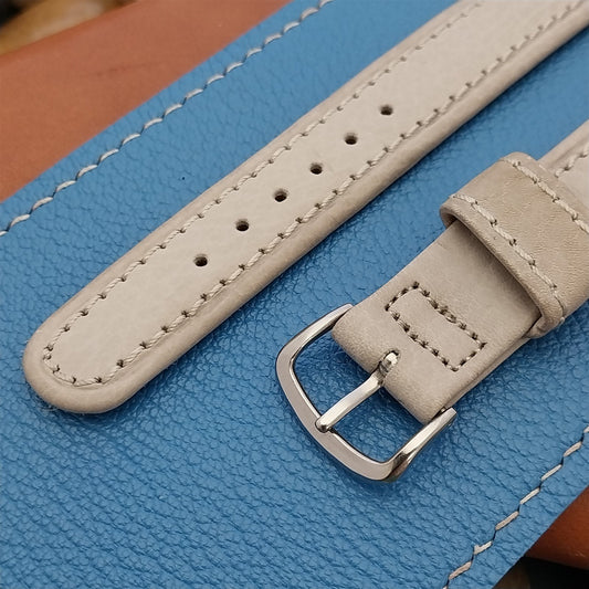 16mm Omega Shrunken Calf & Stainless Logo Buckle Unused 1950s Vintage Watch Band