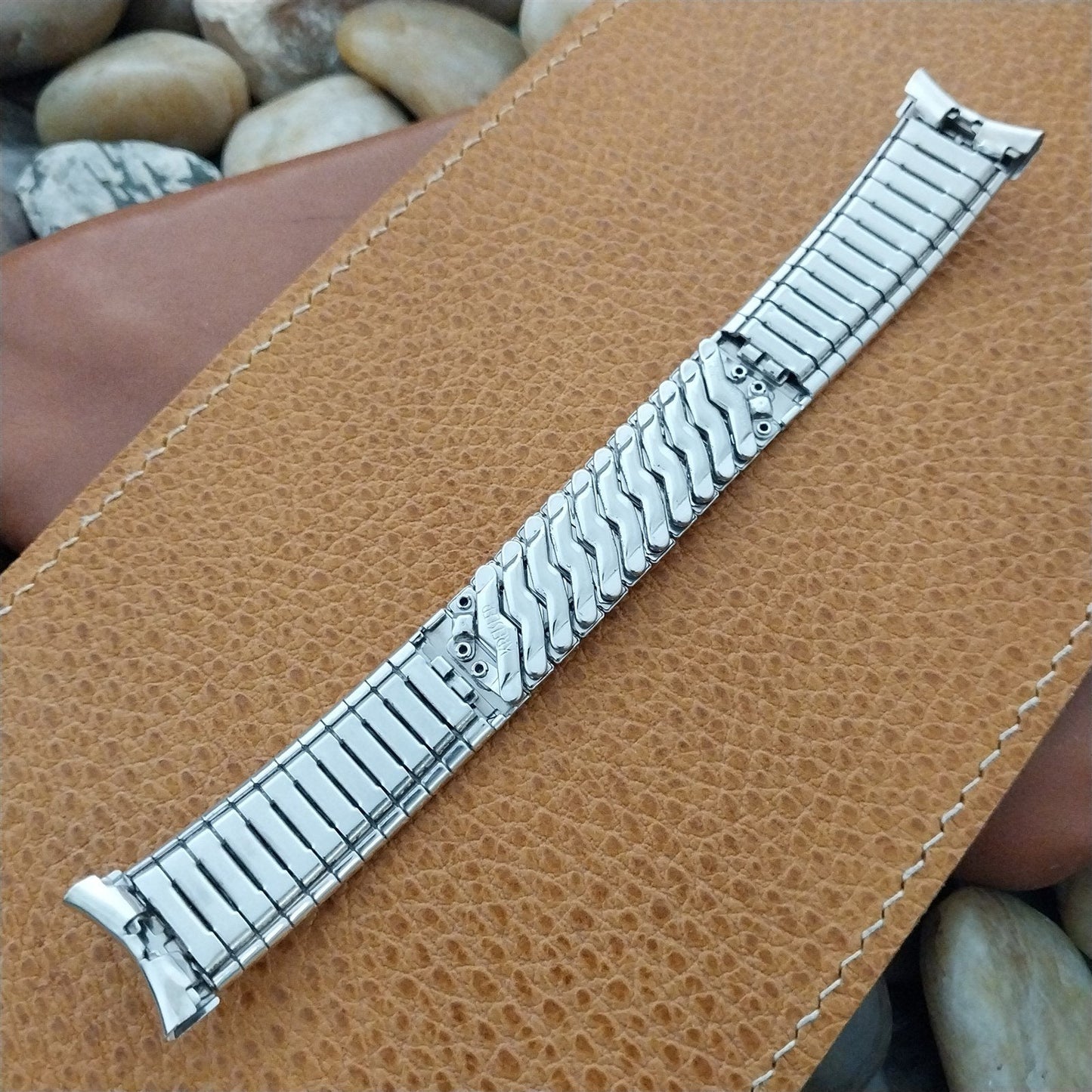 Kreisler White Gold-Filled 19mm 18mm 17mm Classic nos 1960s Vintage Watch Band