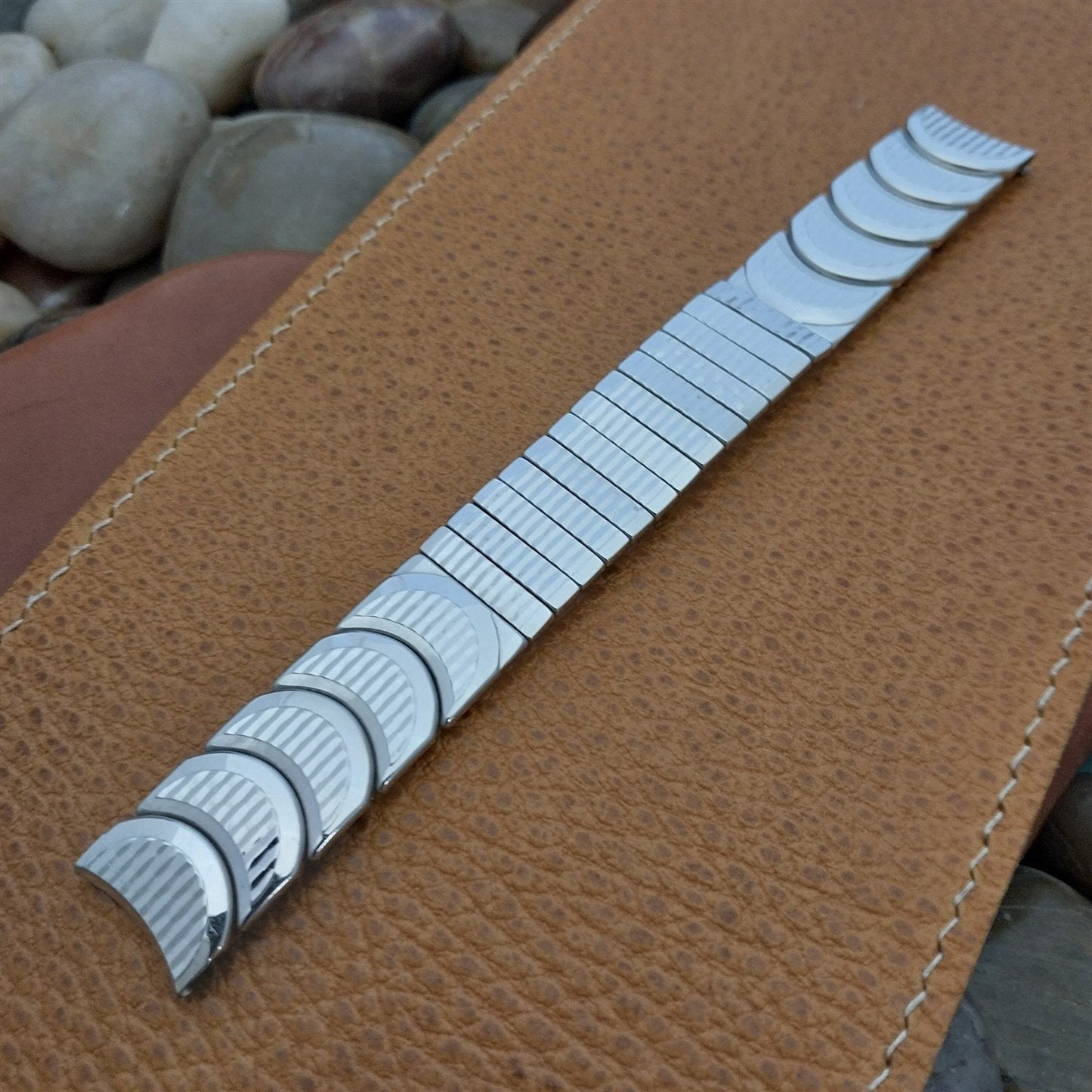 Vintage 17.2mm Kreisler Classic MCM White Gold-Filled nos Unused Watch Band